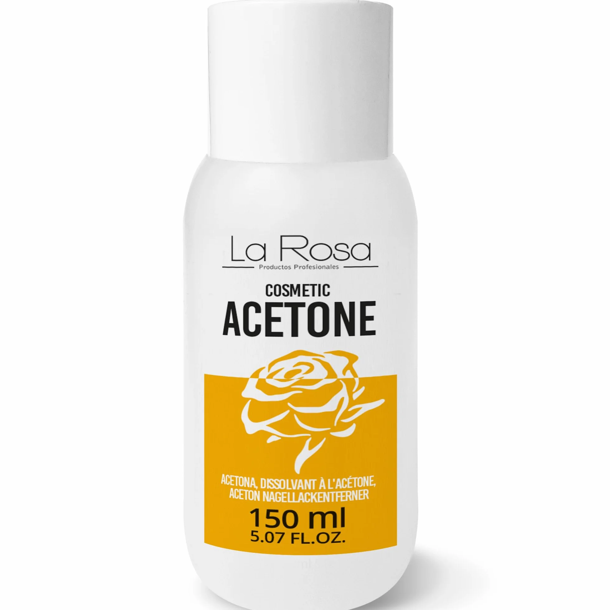LaRosa Acétone 100% Pure Dissolvant Vernis Semi Permanent Gel UV/LED Soak Off 150 ml
