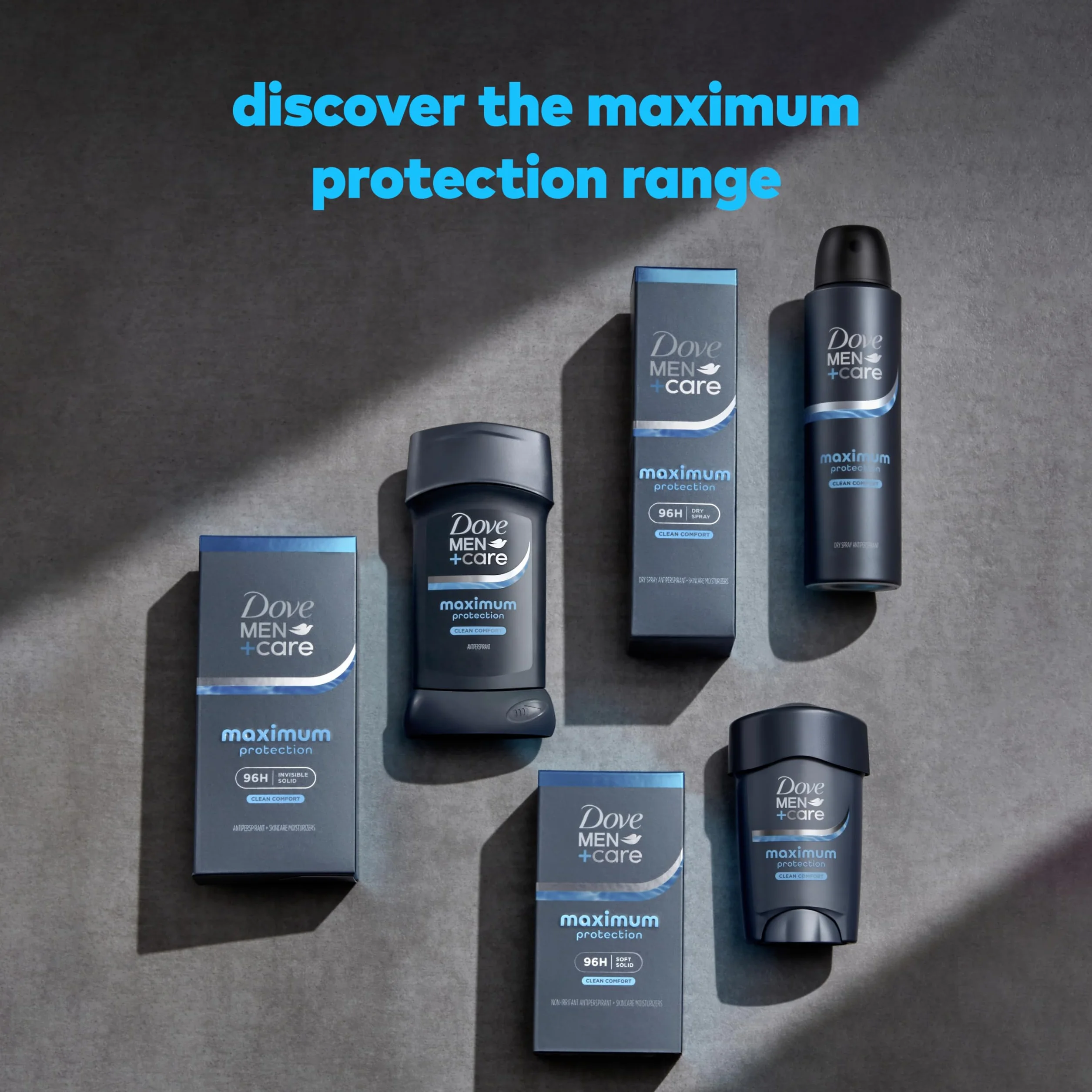 Dove Anti-transpirant et déodorant solide Men + Care Le Propre du Confort - Pour homme - Protection éprouvée en clinique - 50 ml