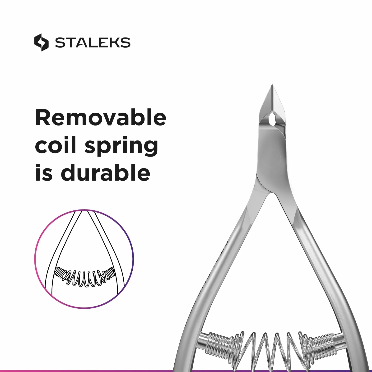 Staleks Pro Series - Smart 30 - Pince à cuticules professionnelle - Longueur de la lame 7 mm - NS-30-7