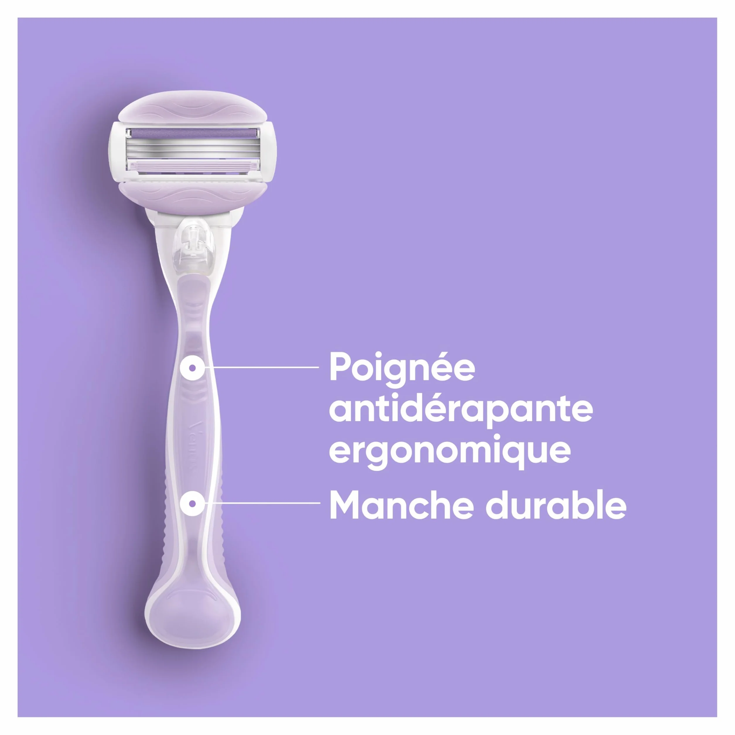 Gillette Venus Lames de Rasoir Femme ComfortGlide Breeze Pack de 4 Rechanges Cartouche Gel Parfumé Bande Lubrifiante Mousse Rase 30 Jours