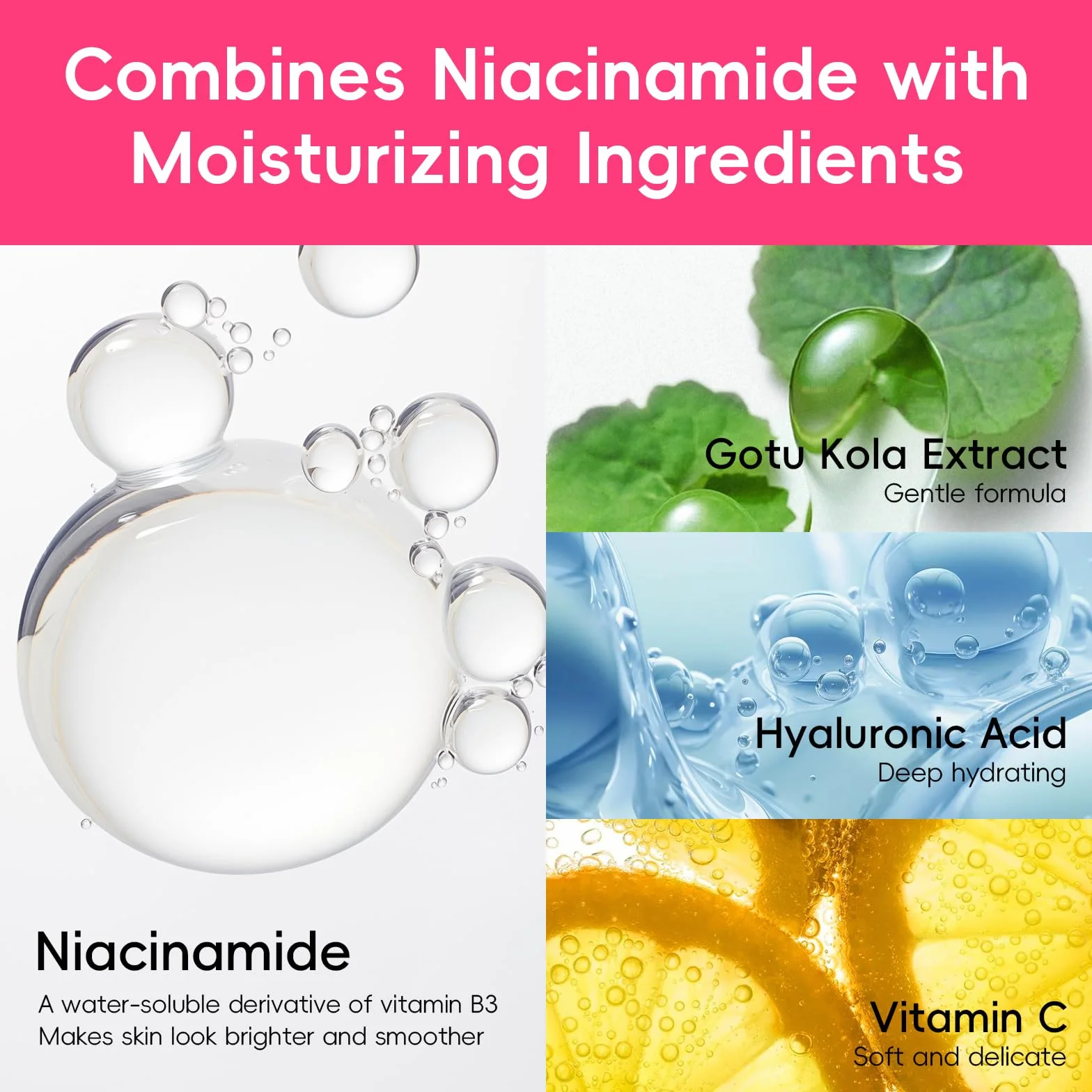 QUIYUM Coffret Soins Visage Pastèque et Niacinamide, Coffret Cadeau pour Adolescents et Femmes, Skincare Routine Hydratant Glow Up, Nettoyant, Tonique, Crème Contour des Yeux, Crème et Sérum