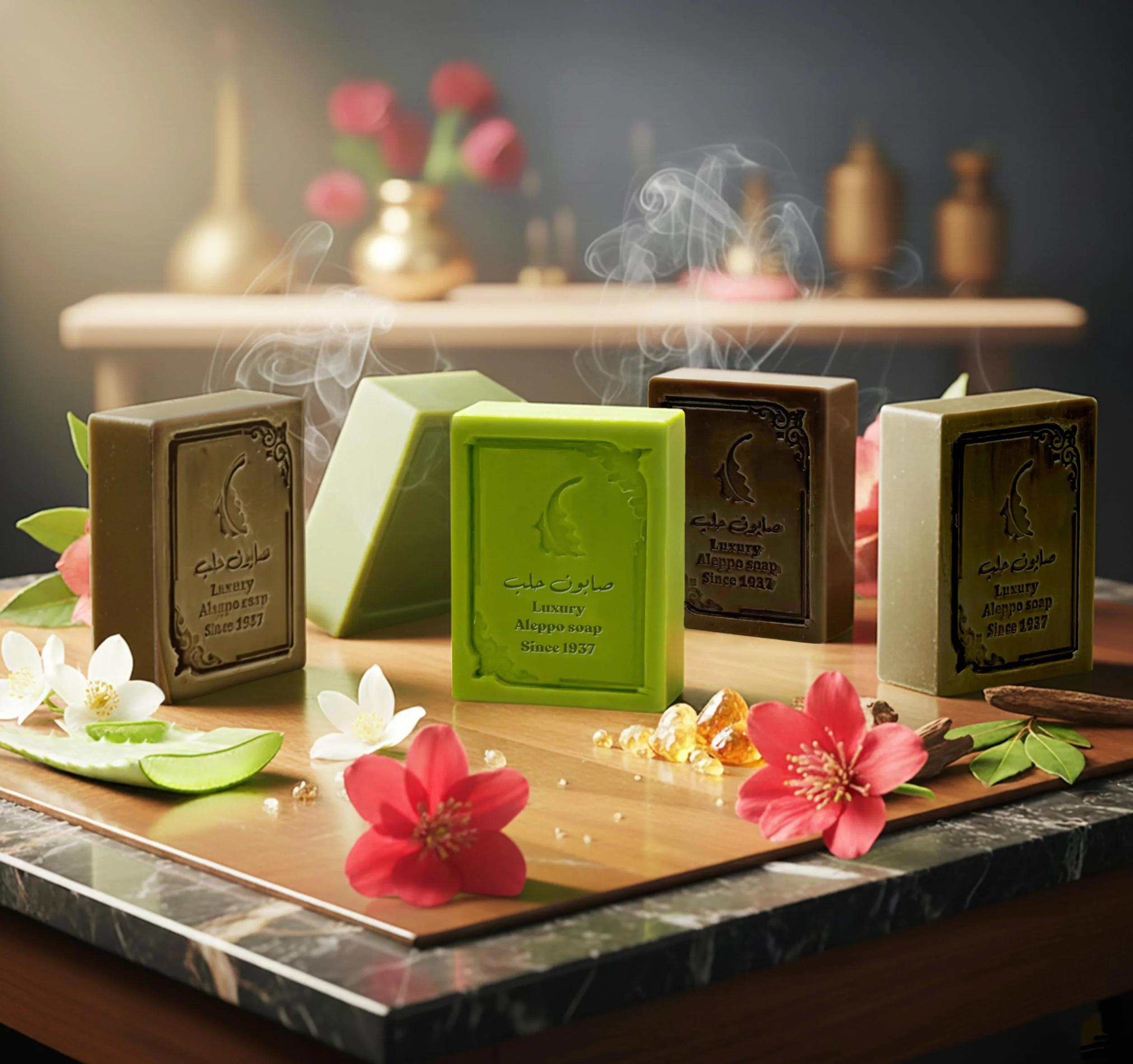 Savon d’Alep à l'huile d'olive et à l'huile de laurier, 1 pièce, naturel