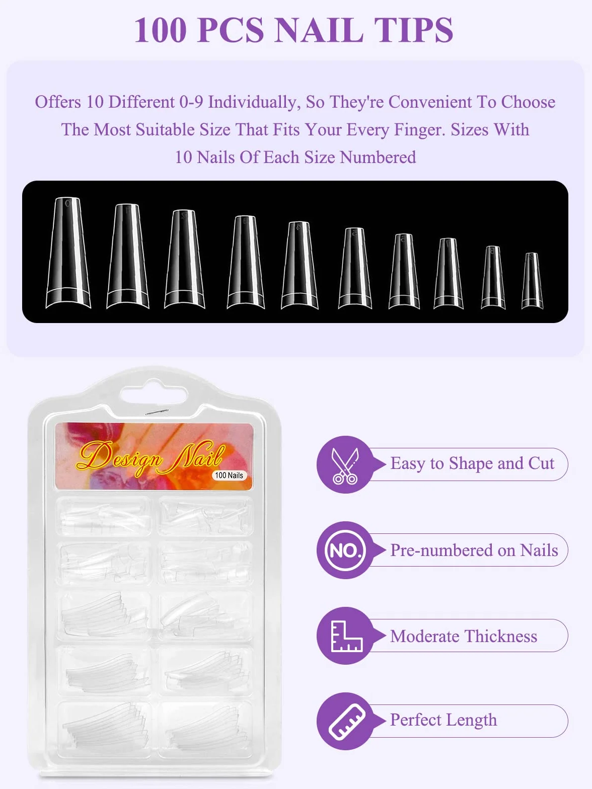 Yokilly Poudre Acrylique Pour Ongles: 30G Kit Avec Transparent Rose Blanc Résine - Professionnel Avec 100 Pièces Faux Ongles