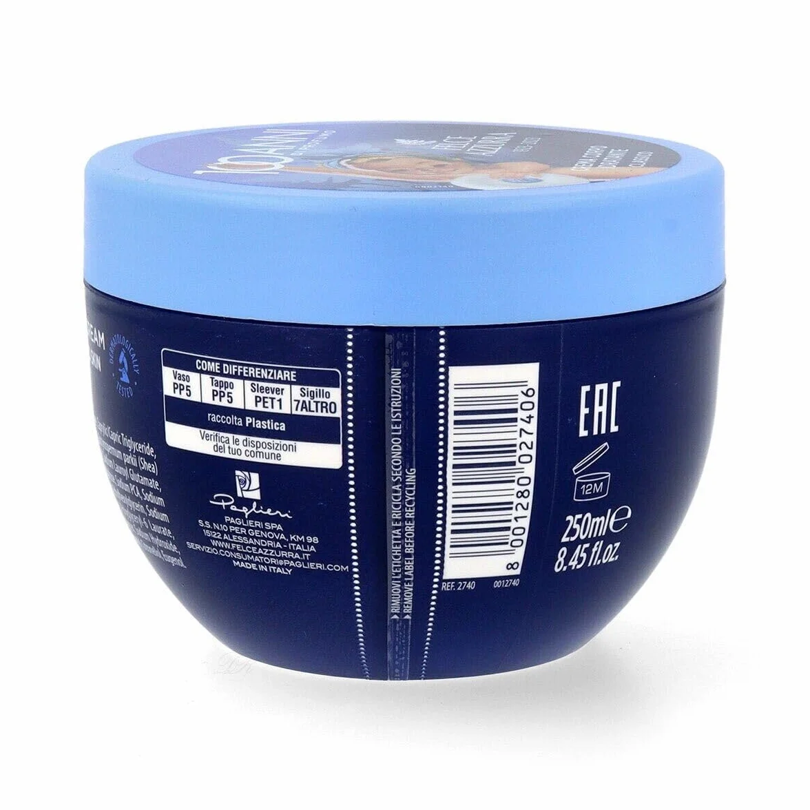 Felce Azzurra Crème Hydratante Corps 250ml + Talc 100g Pack de 3