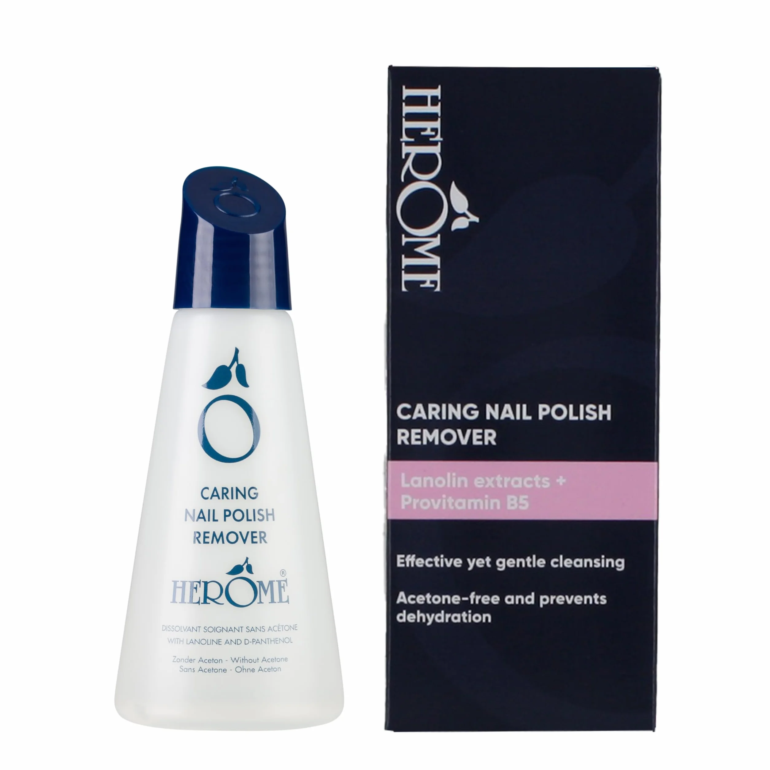 Herome Dissolvant Soignant Pour Vernis à Ongles Sans Acétone 120ml