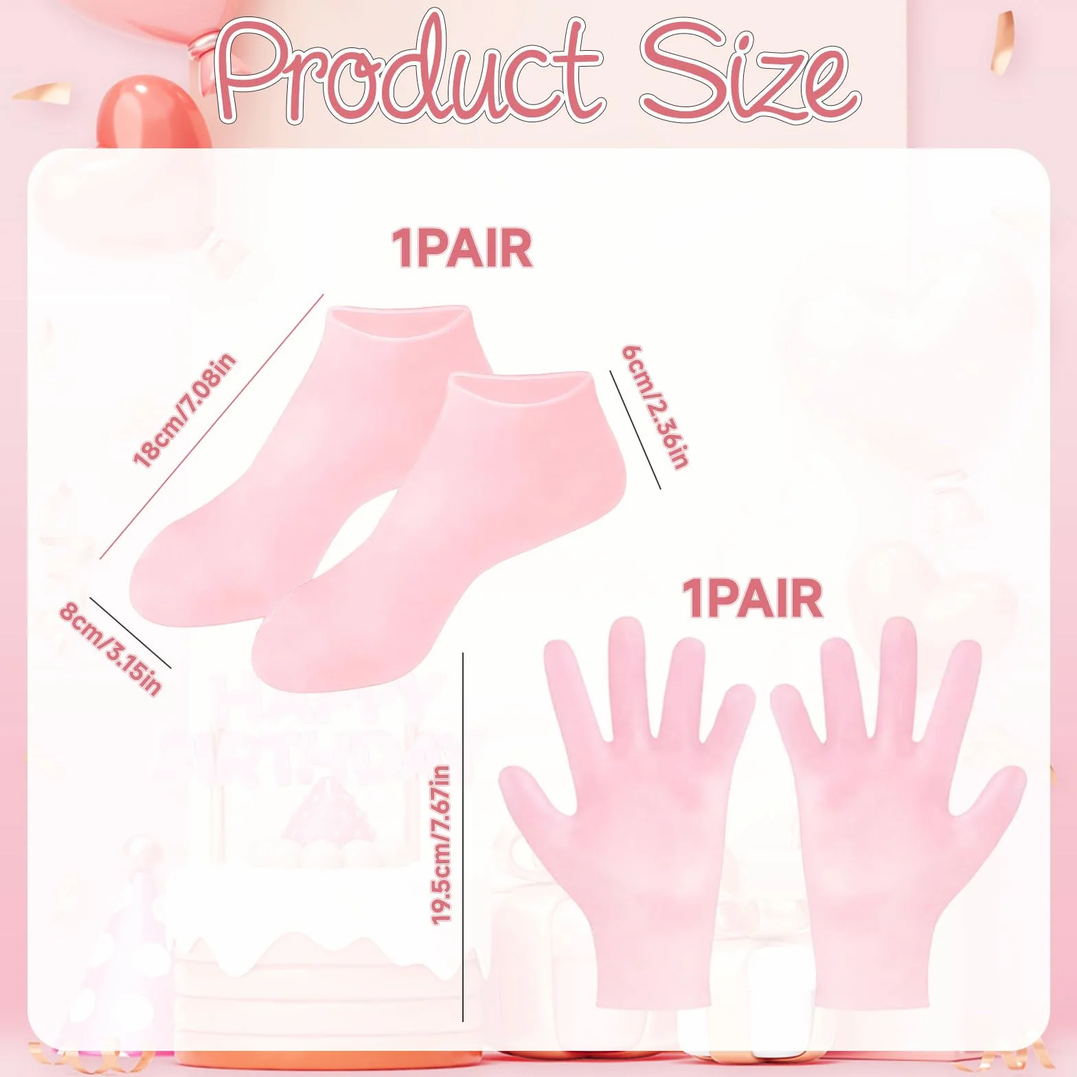 Chaussettes en silicone hydratantes pour femme, gants en silicone pour pieds secs et craquelés, soins des pieds après pédicure