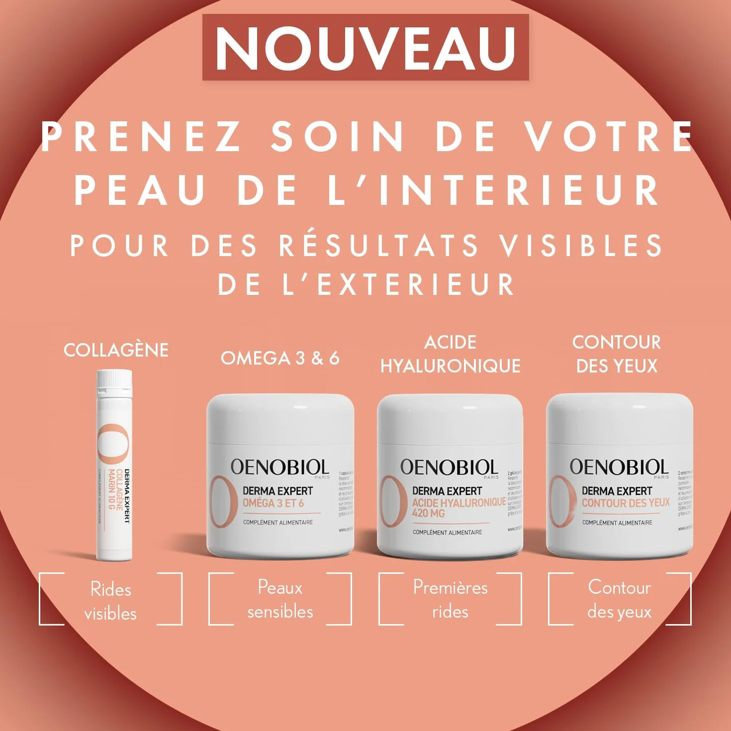 Oenobiol Derma Expert Contour des Yeux Complément Alimentaire 60 Comprimés