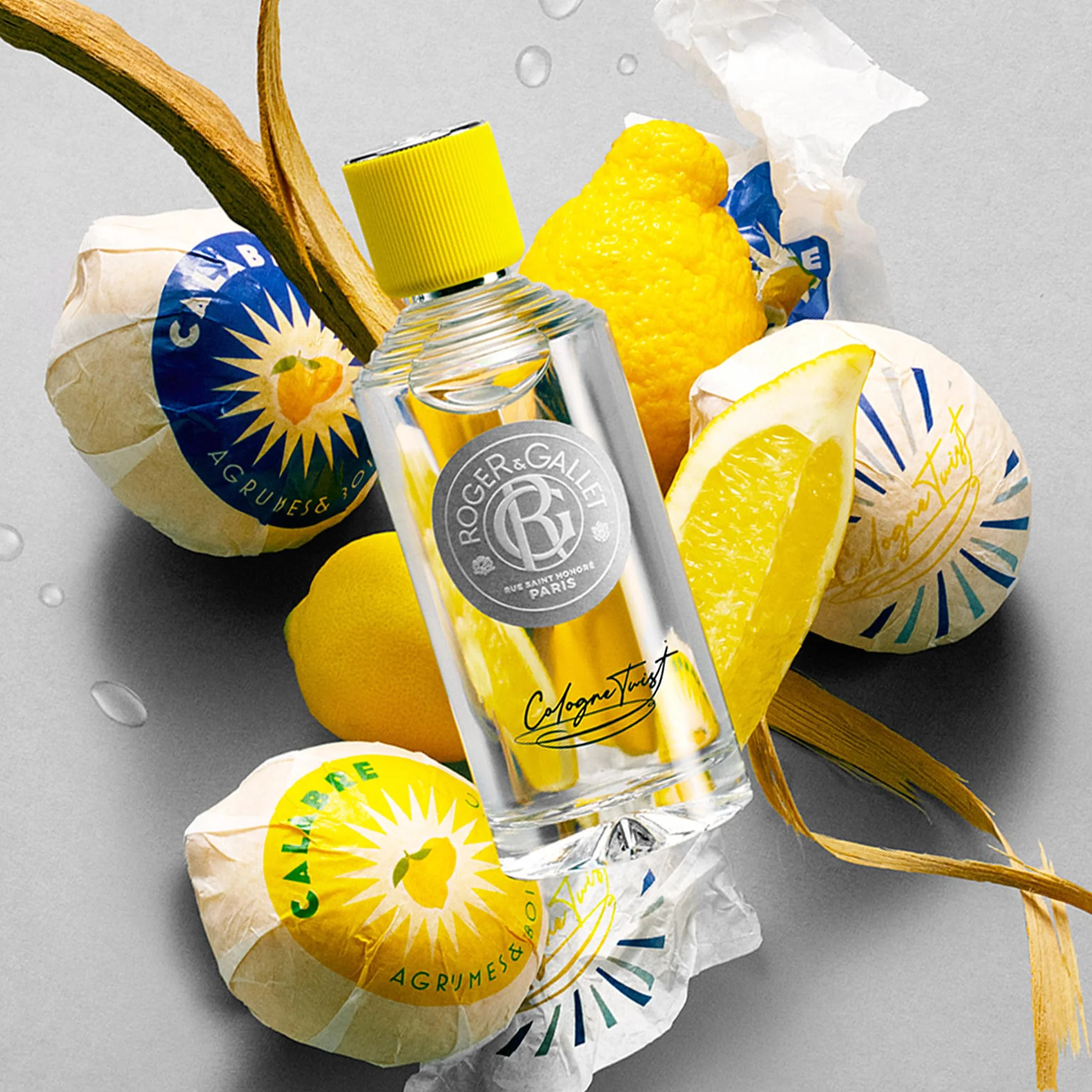Roger&Gallet - Cologne Twist - Parfum Frais aux Notes de Citron, Sauge, Bergamote et Bois de Cachemire - Eau de Cologne avec 95% d’Ingrédients Naturels - Fragrance Mixte Revitalisante