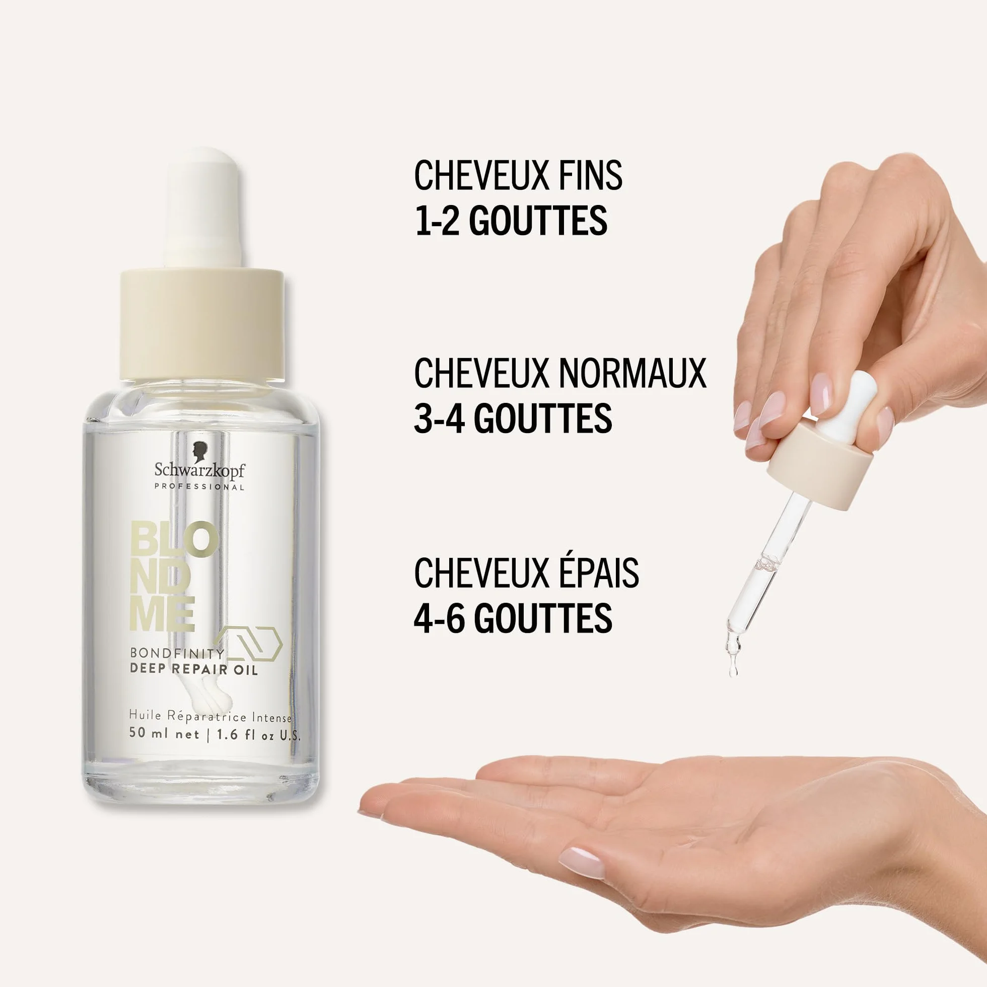 Schwarzkopf Professional BLONDME Bondfinity Deep Repair Oil Huile Légère Pour Cheveux Réparateur 50 ml