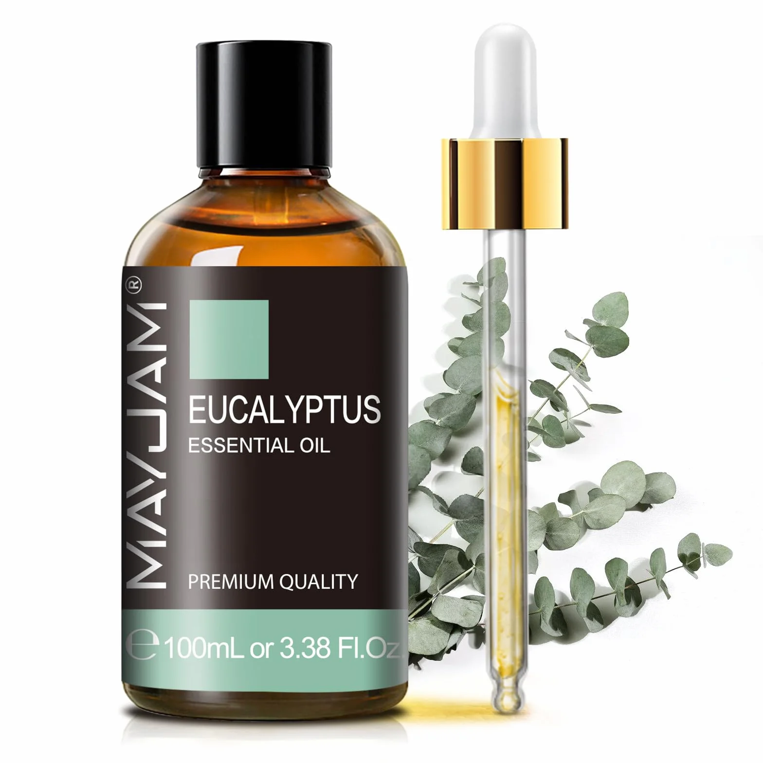 Huile Essentielle d'Eucalyptus 100ml 100% Pure MAYJAM Aromathérapie Diffuseur Massage