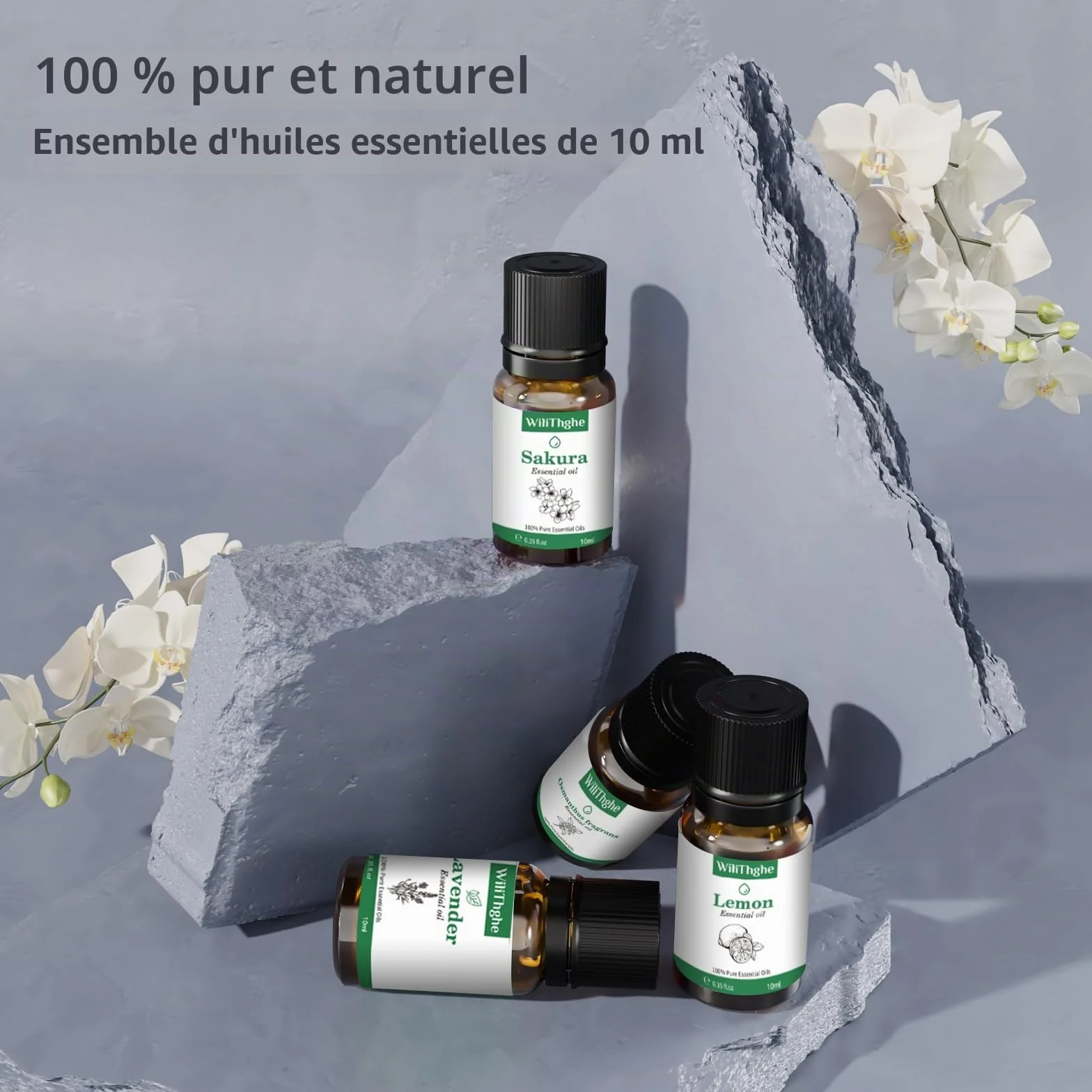 Diffuseur d'Huiles Essentielles 500 ML Télécommande 14 Couleurs LED 4 Réglages de Minuterie