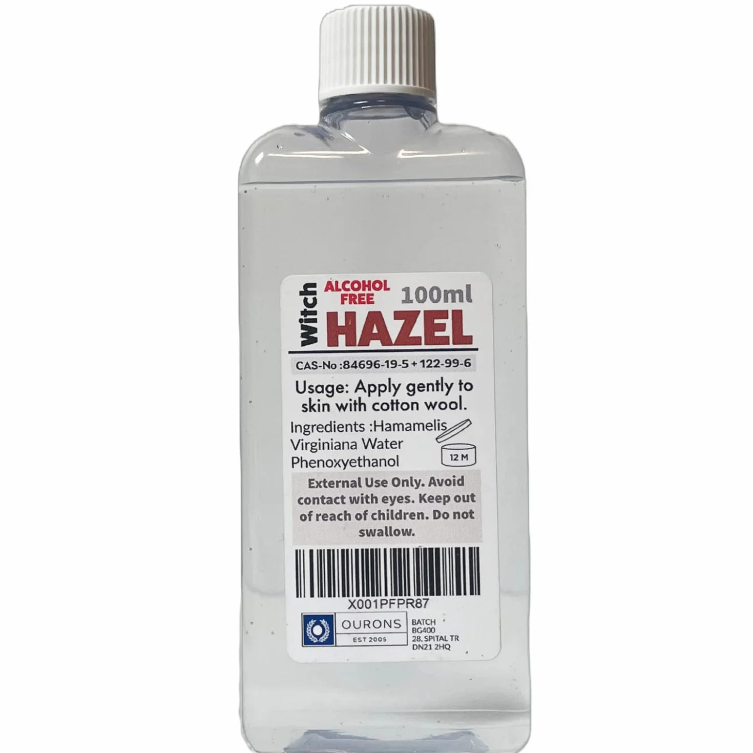 Hamamélis sans alcool 100 ml