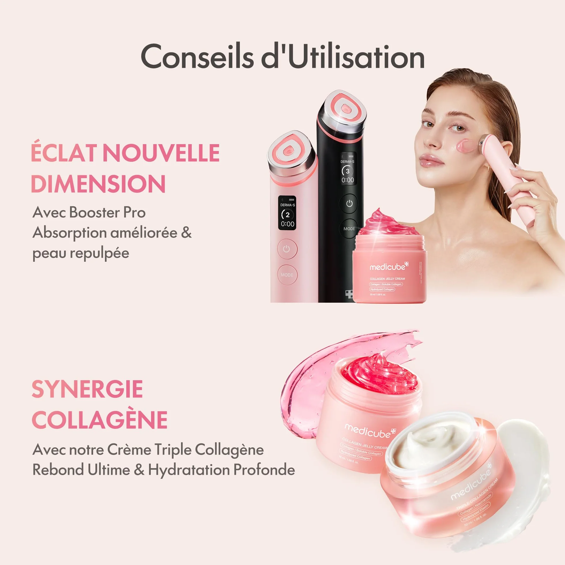 Medicube Crème Gelée Repulpante au Collagène Niacinamide Collagène Lyophilisé Soin Raffermissant 50ml