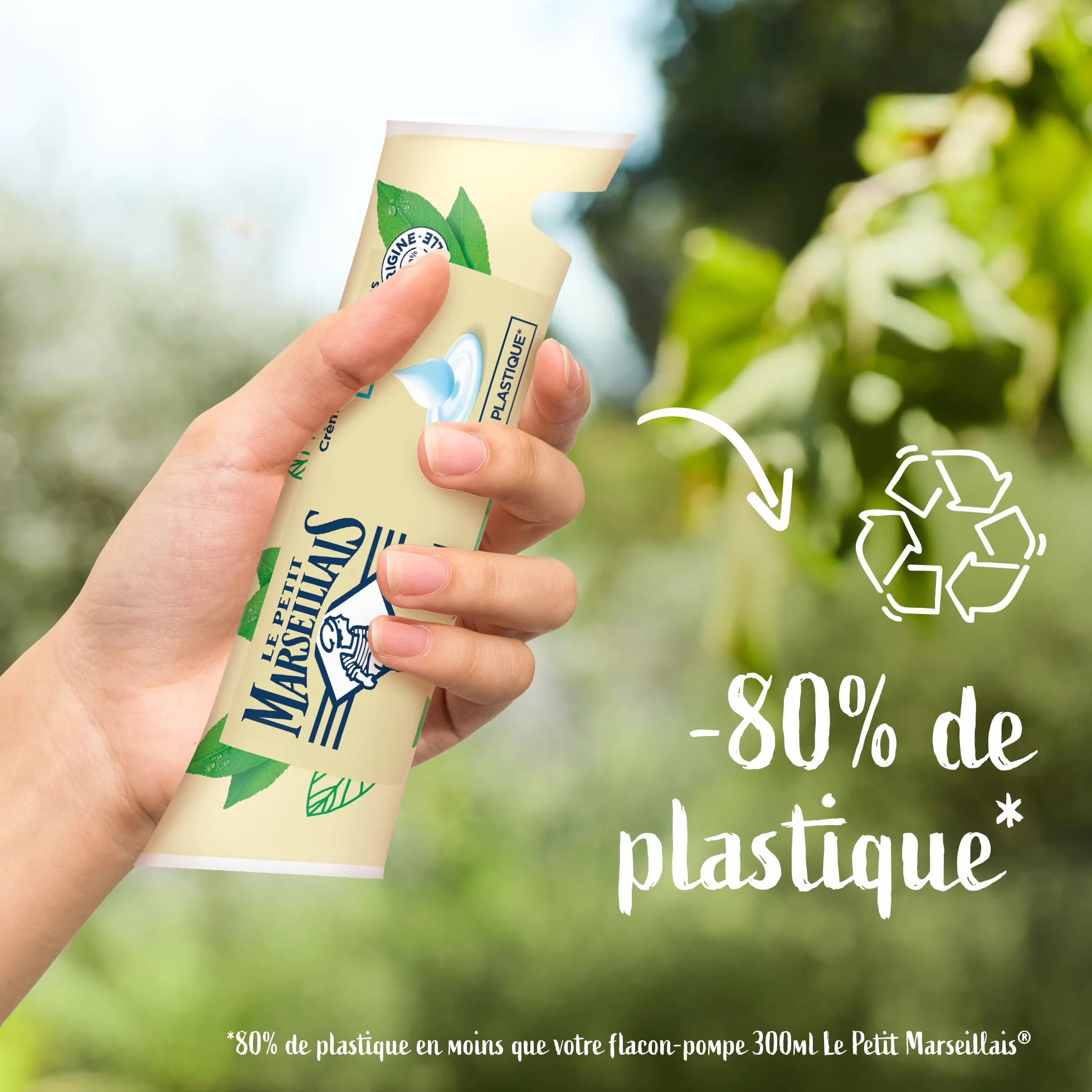 Le Petit Marseillais Recharge Crème Lavante Mains Lait 250 ml – Savon Liquide pH Neutre 92% Ingrédients Naturels