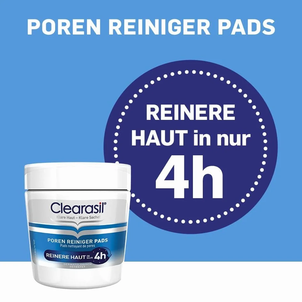 Clearasil Lot de 4 Tampons Nettoyants 5 en 1 65 Ultra