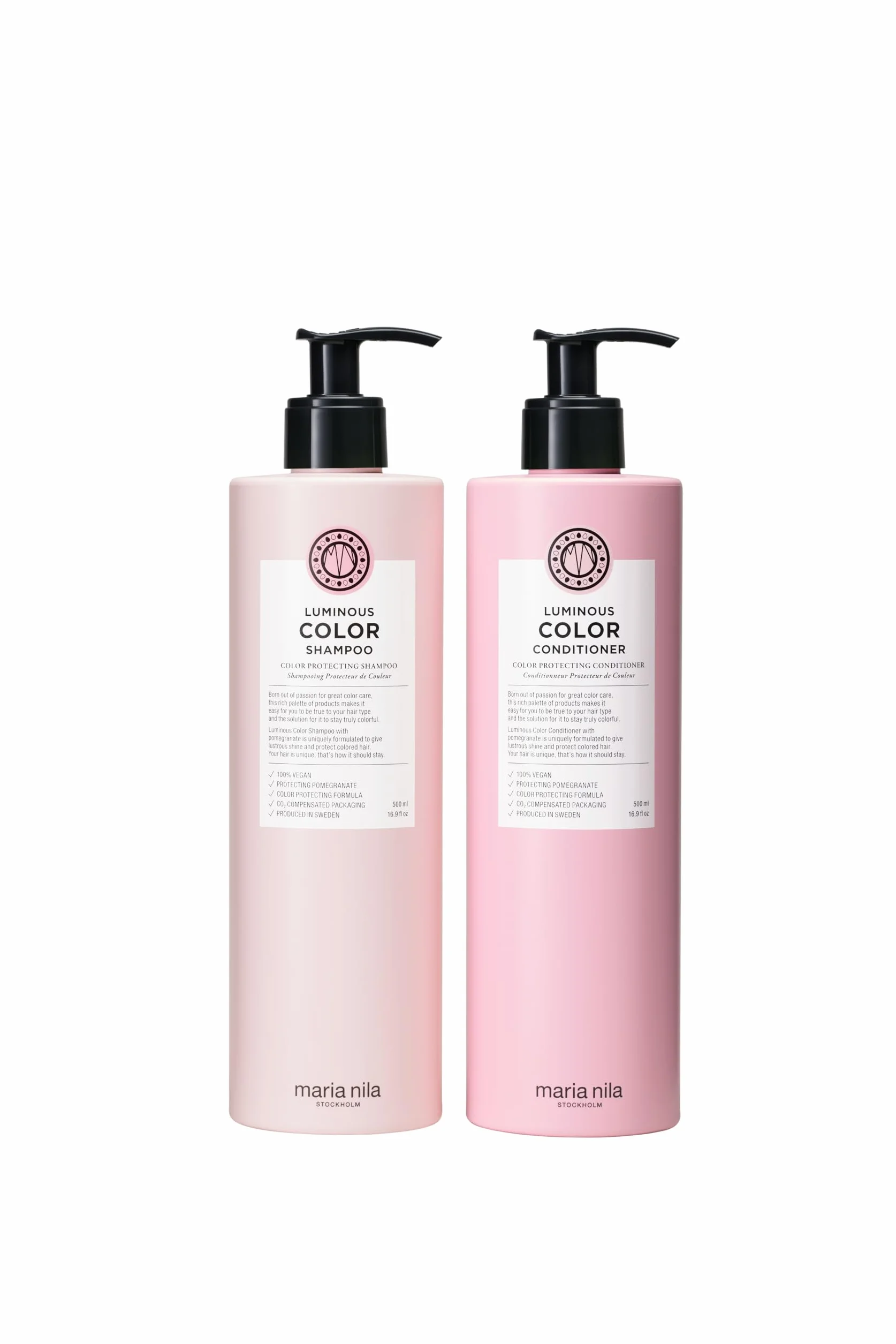 Maria Nila Luminous Colour, Coffret shampoing et après-shampoing, 2x500 ml | Maria Nila Luminous Colour, Coffret shampoing et après-shampoing, 2x500 ml