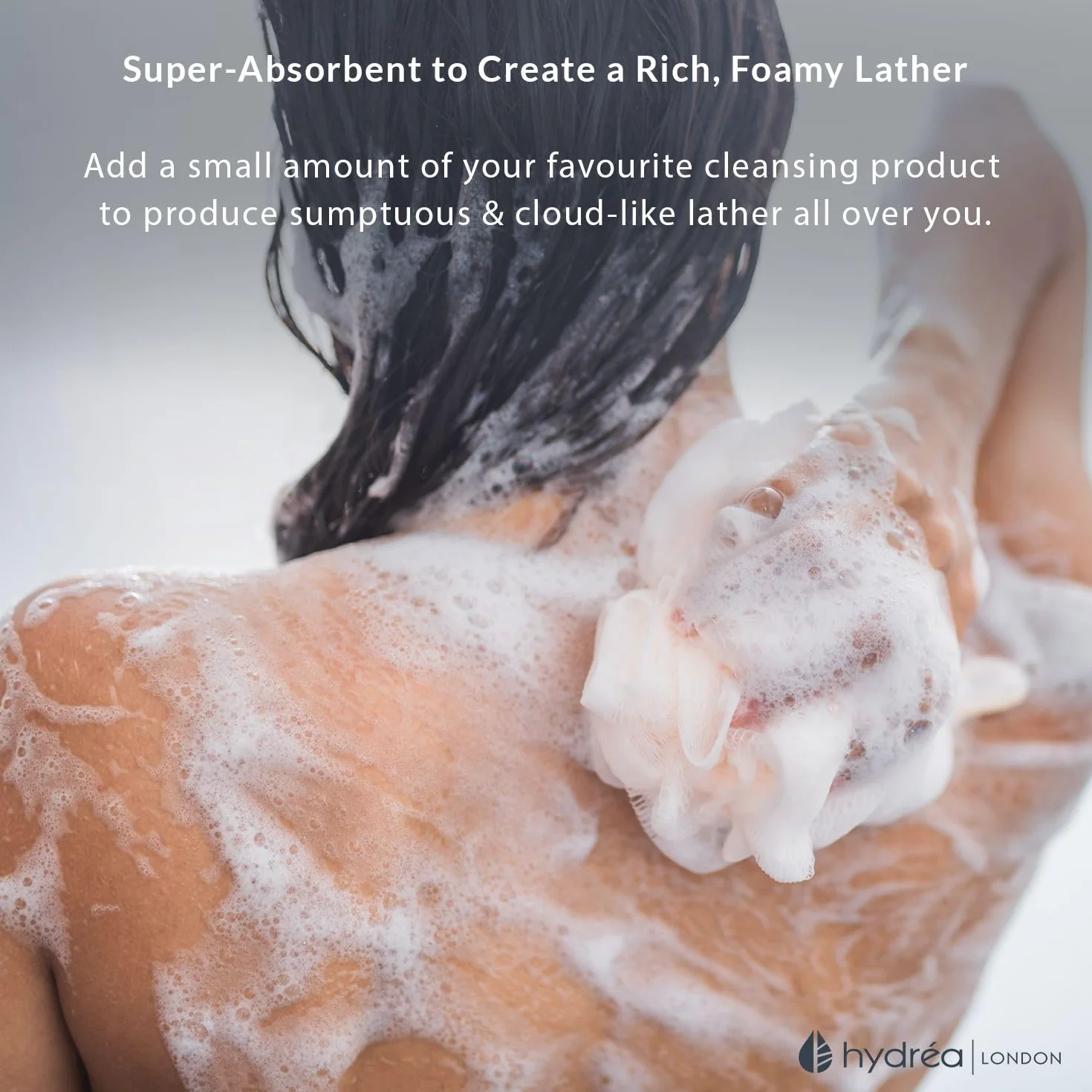 Fleur de Douche Exfoliante Noire et Blanche