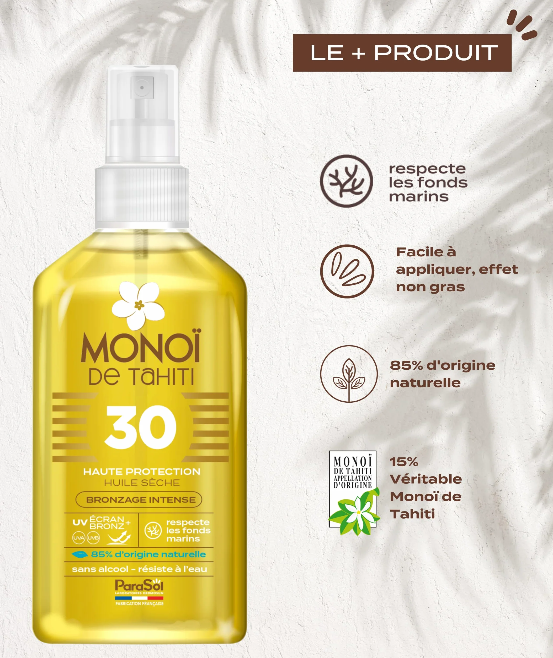 ParaSol Spray Monoï de Tahiti 30 FPS