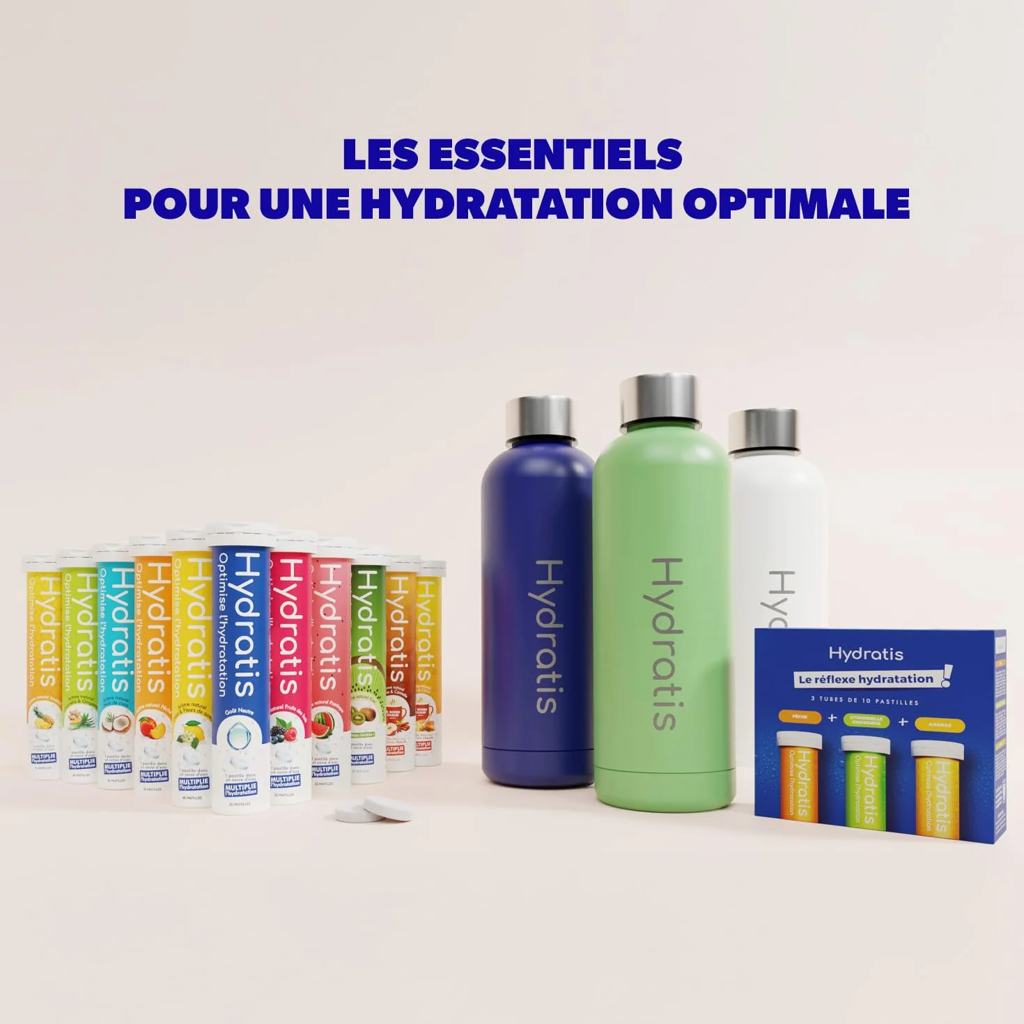 HYDRATIS Pastilles Hydratation Electrolytes Mangue Passion Isotonique Sport Récupération 20 Pastilles