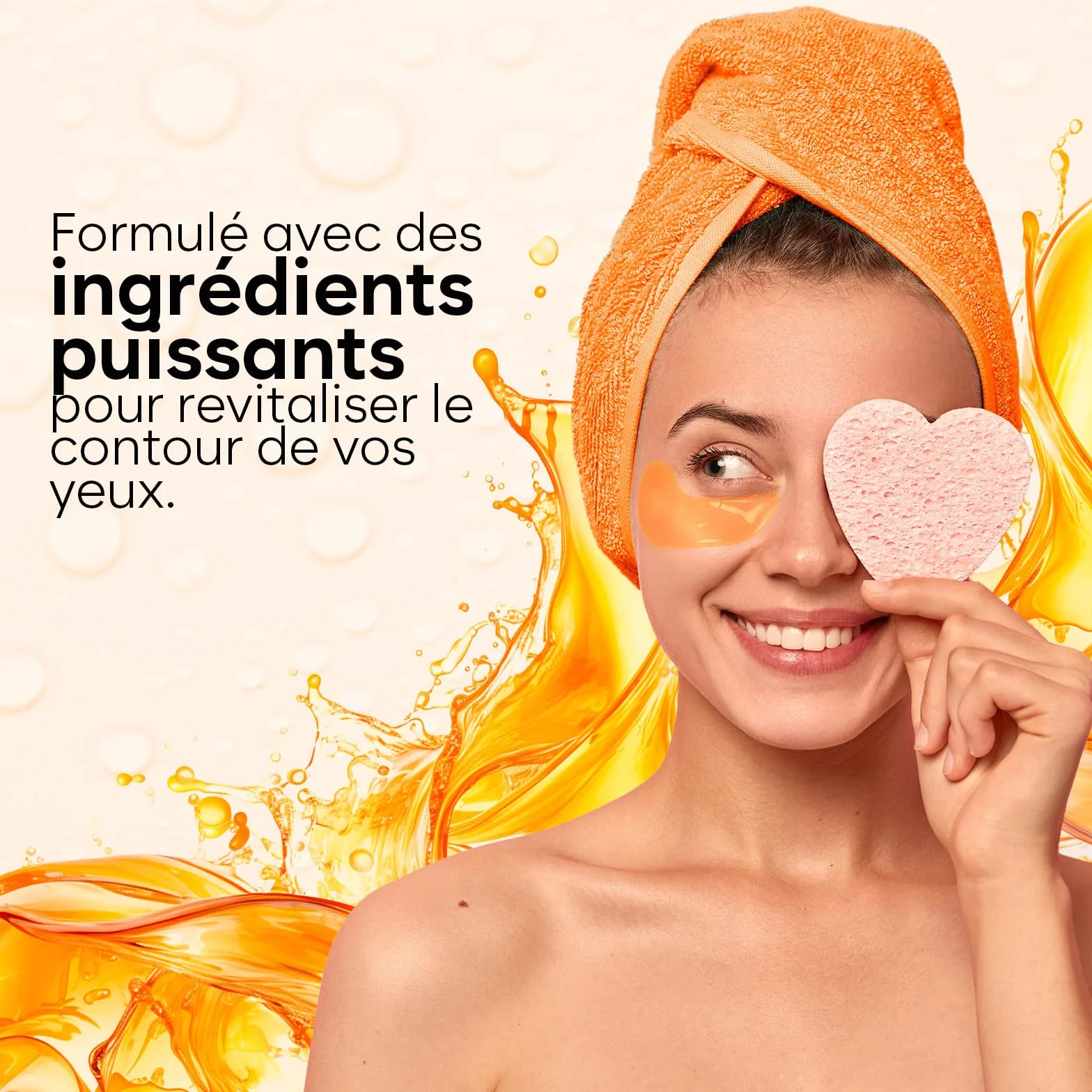 AURAE Masque Yeux Anti Cernes Vitamine C Caféine 30 Paires