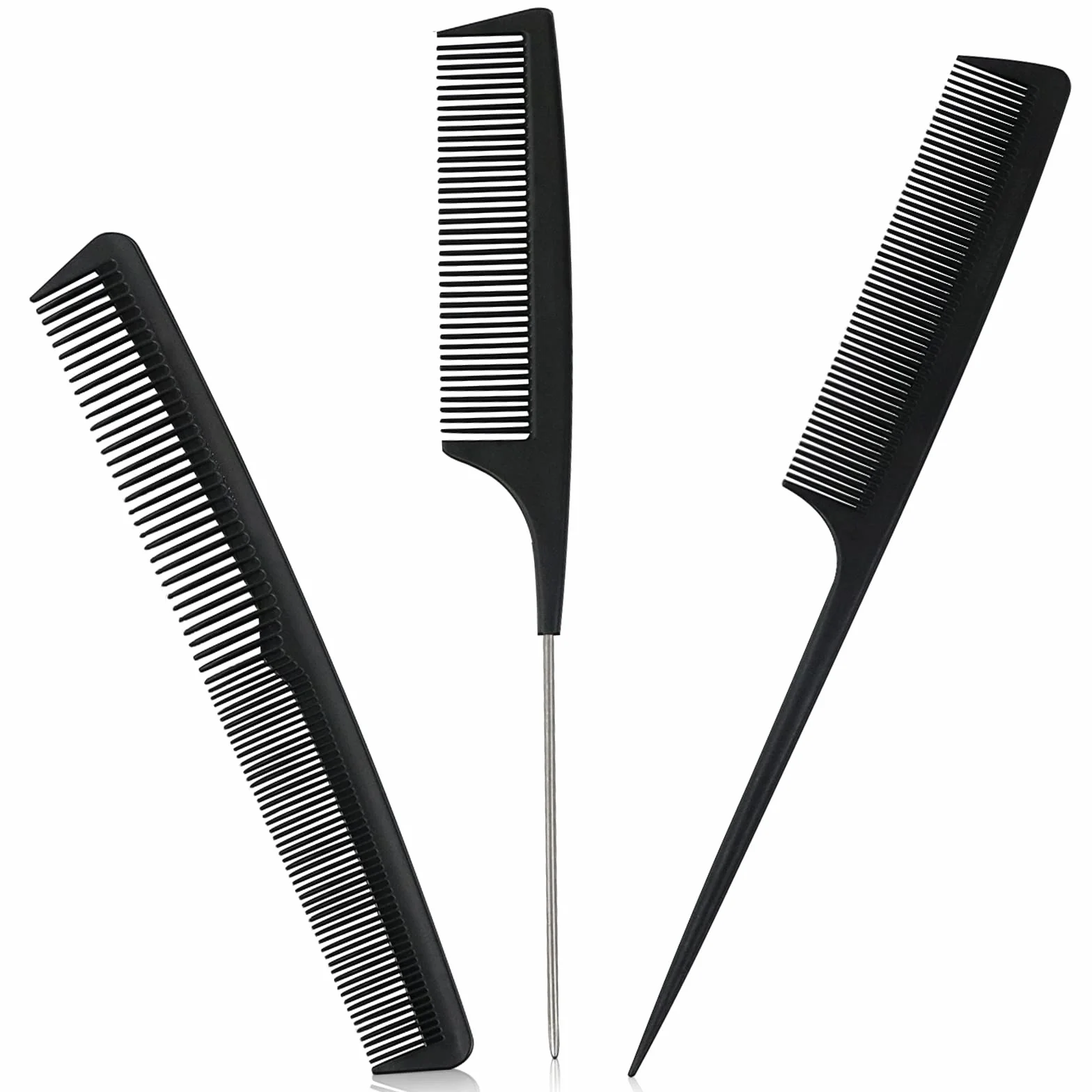 Sularpek Peigne Cheveux Set de 3 Peignes en Fibre de Carbone Antistatique