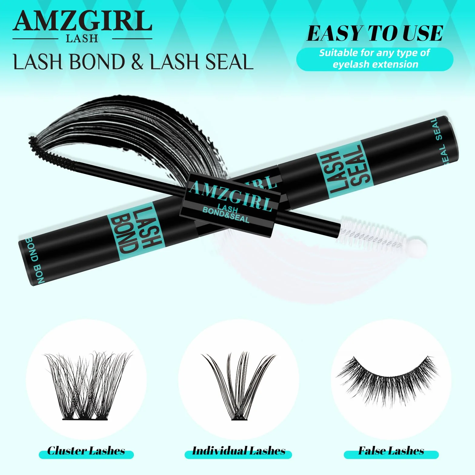 Colle pour Faisceau de Cils 10ml Lash Seal 2 in 1 DIY Colle et Scellement