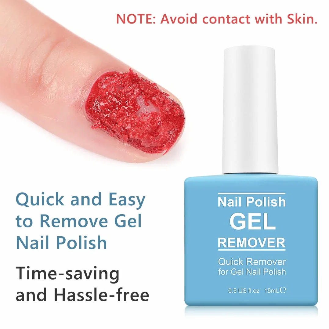 Magic Dissolvant Vernis Semi Permanent, Gel Nail Polish Remover, 15ml