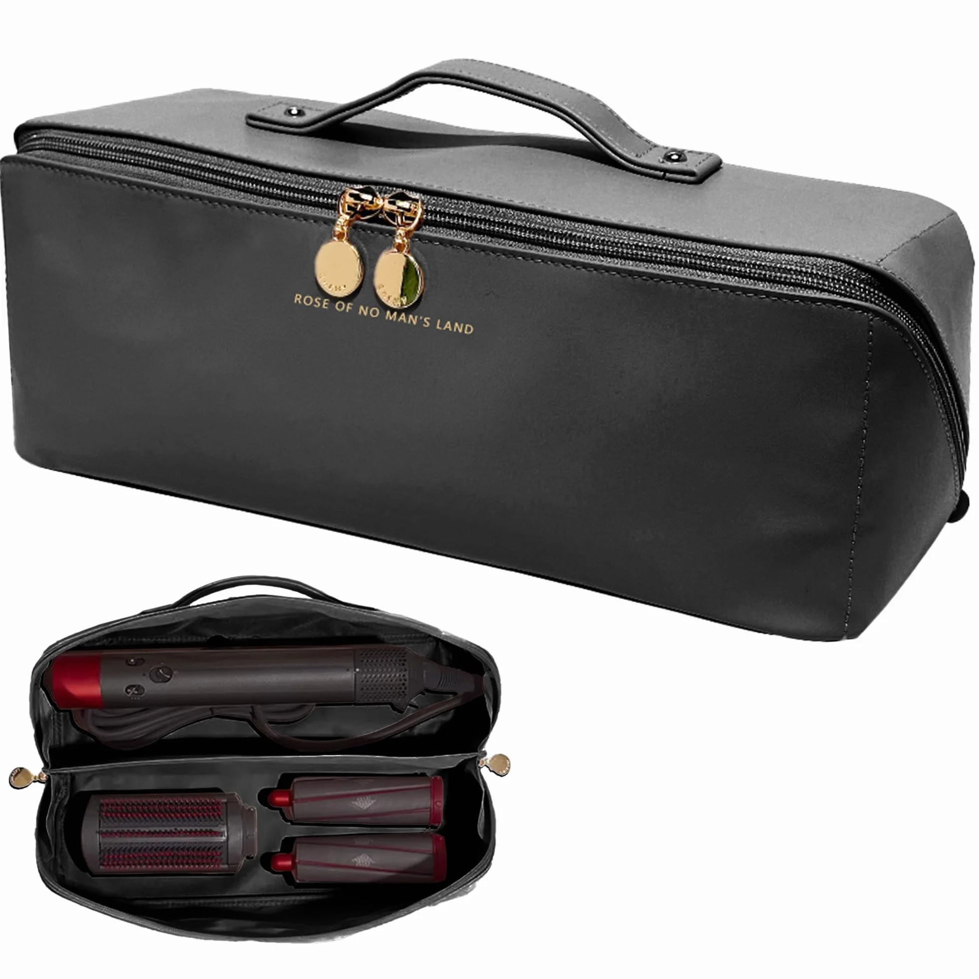 Rangement Dyson Airwrap, Sac de Voyage pour Dyson Airwrap Styler/Shark Flexstyle/Hair Curler, Étui Dyson Airwrap avec Grande Ouverture, Sac de Rangement de Voyage Portable