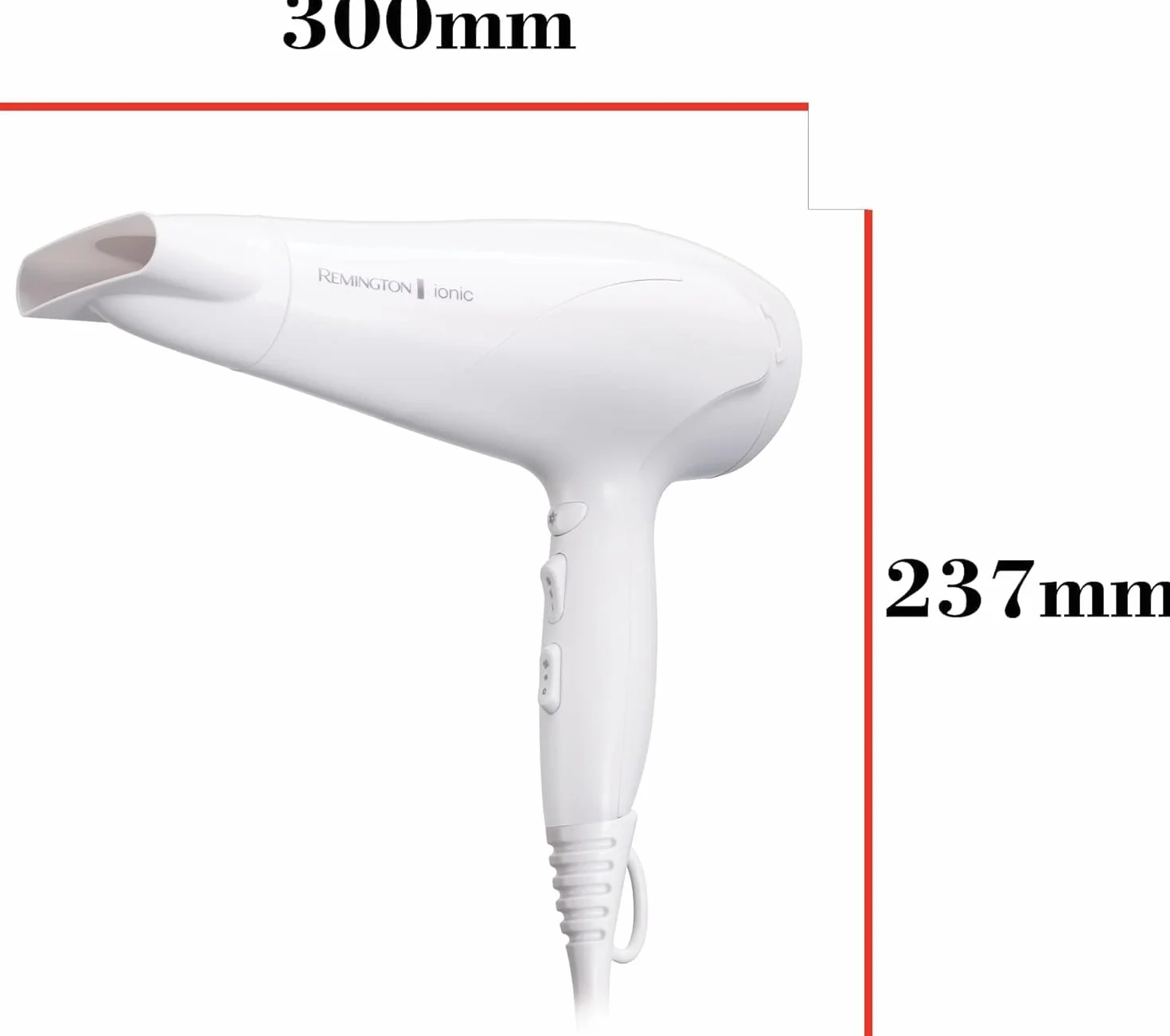 Remington Sèche-cheveux Ionique 2200 W Blanc D3199