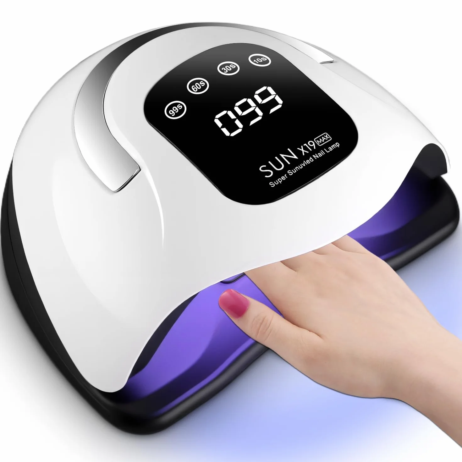 Lampe UV ongles gel 320W, lampe UV ongles LED avec 72 Perles, Capteur Automatique, 4 Minuteries, Écran Digital, lampe LED ongle pour Manucure Maison/Salon, Séchage Rapide ongles gel