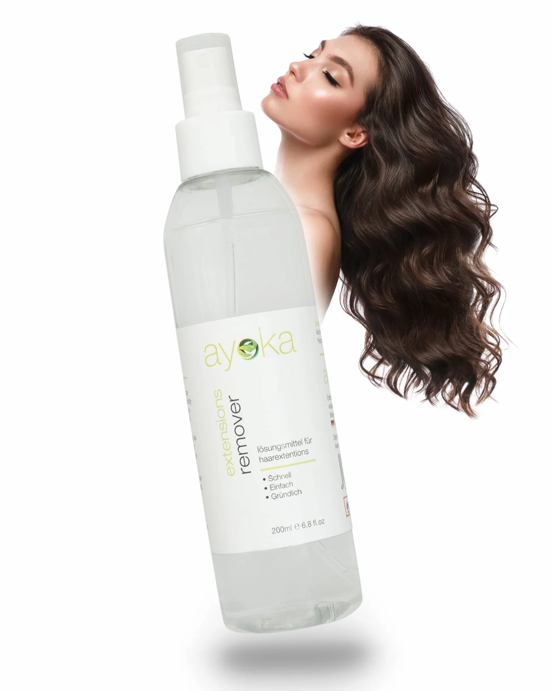 Dissolvant Professionnel pour Extensions de Cheveux | Action Rapide sur Kératine et Extensions Adhésives | Parfum Agréable | 200ml pour 300 Extensions | Enrichi en Agents Nourrissants