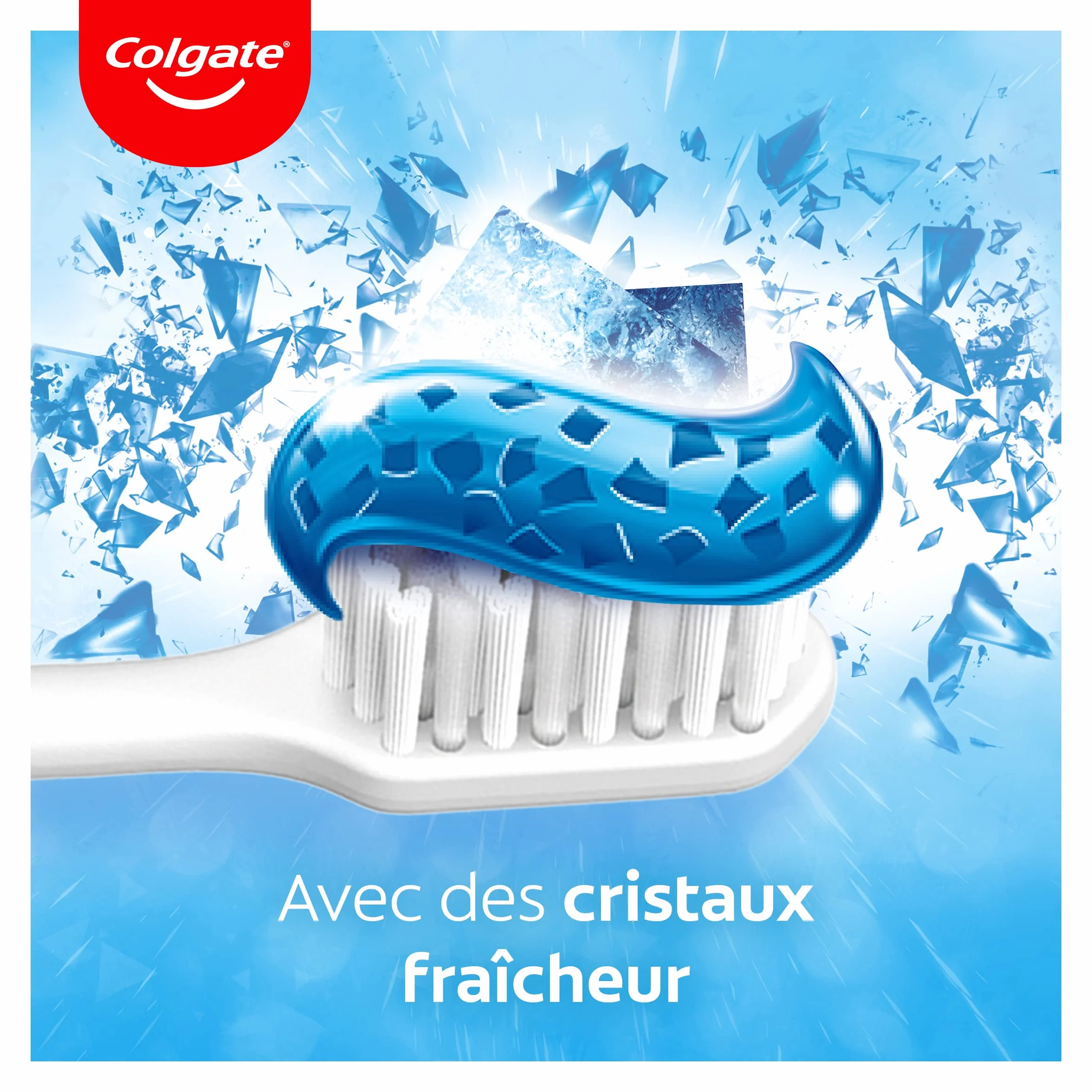 Colgate Max Fresh Cristaux Fraîcheur Dentifrice Menthe Fraîche Lot de 6 x 75ml