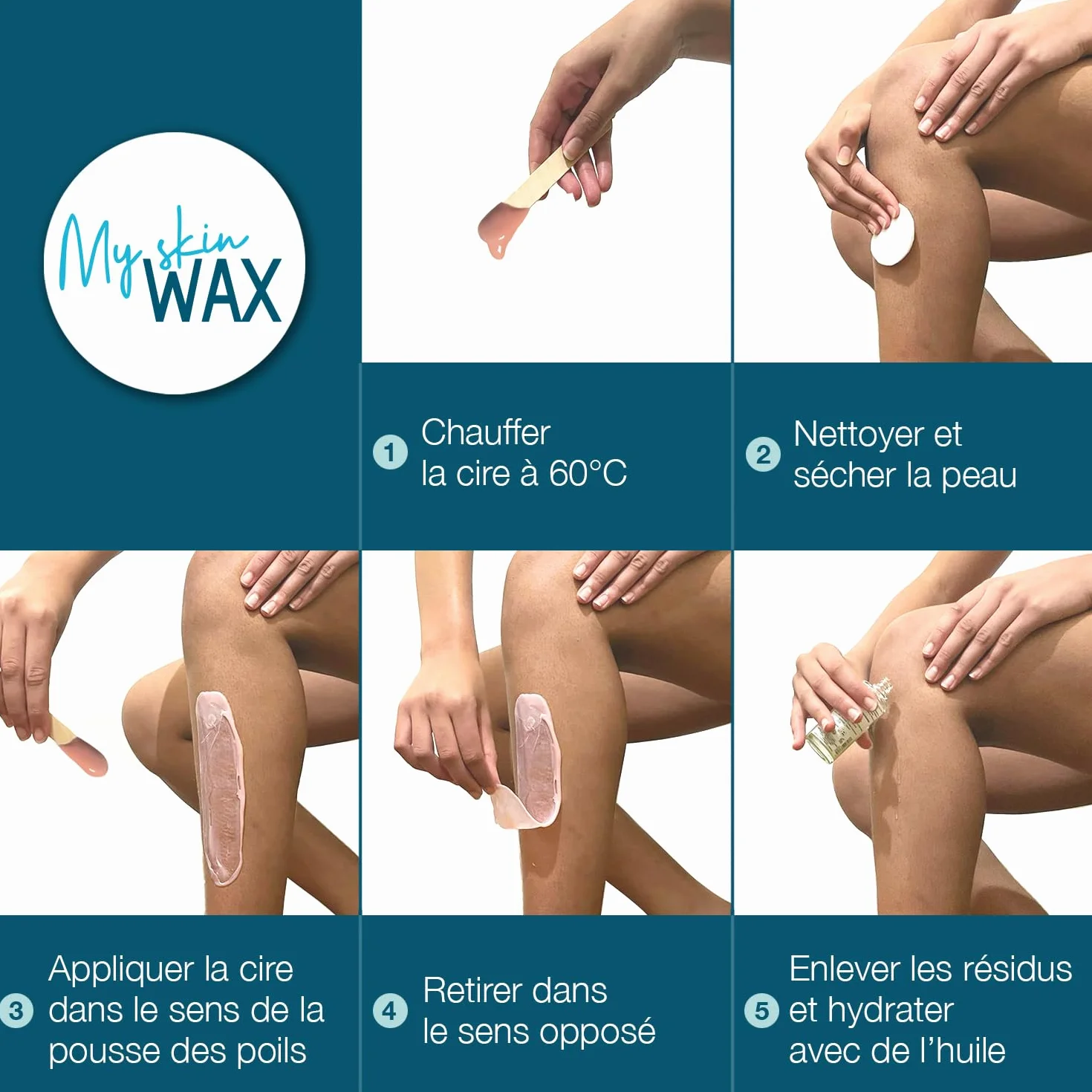 Perles de Cire à épiler sans Bande 800g Hypoallergénique Pelable Visage Bikini