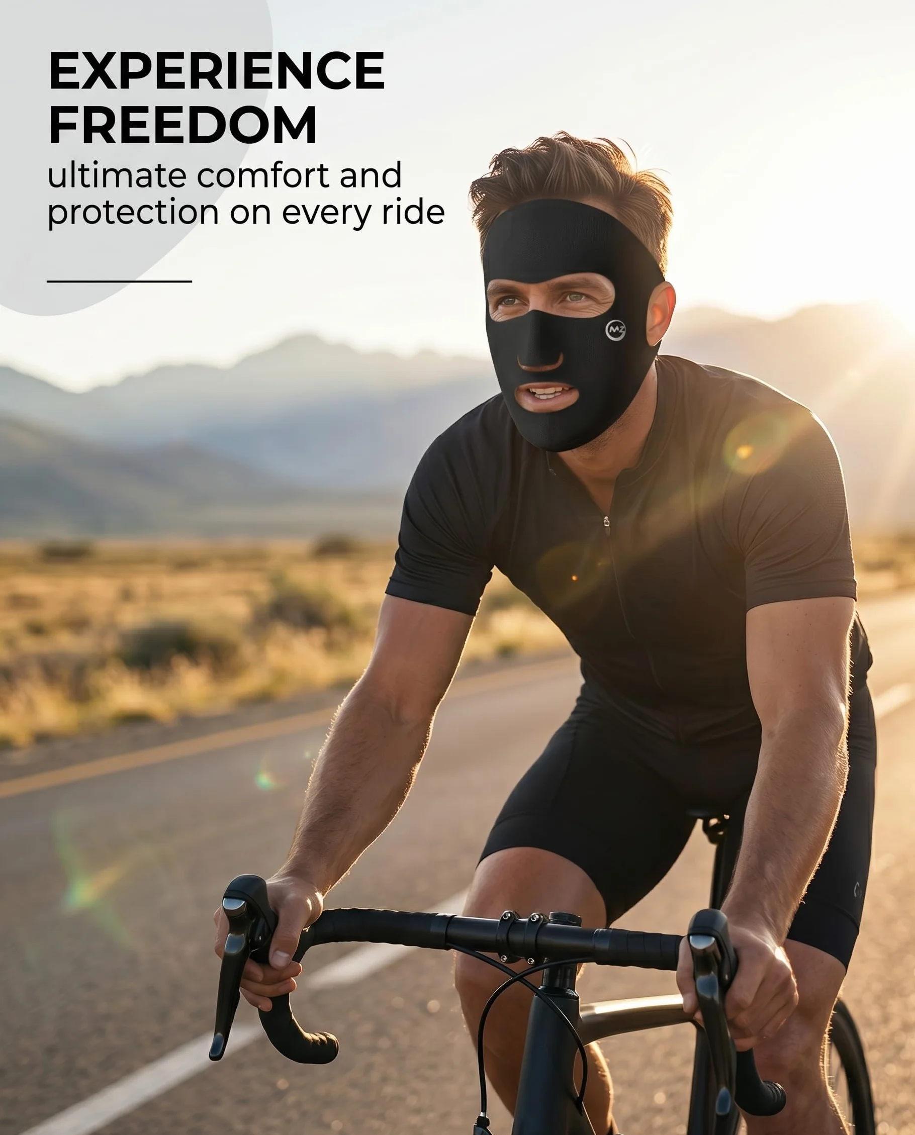 Masque Anti-Pollution UPF50+ UV Lot de 2 Respirant Lavable Cyclisme Randonnée