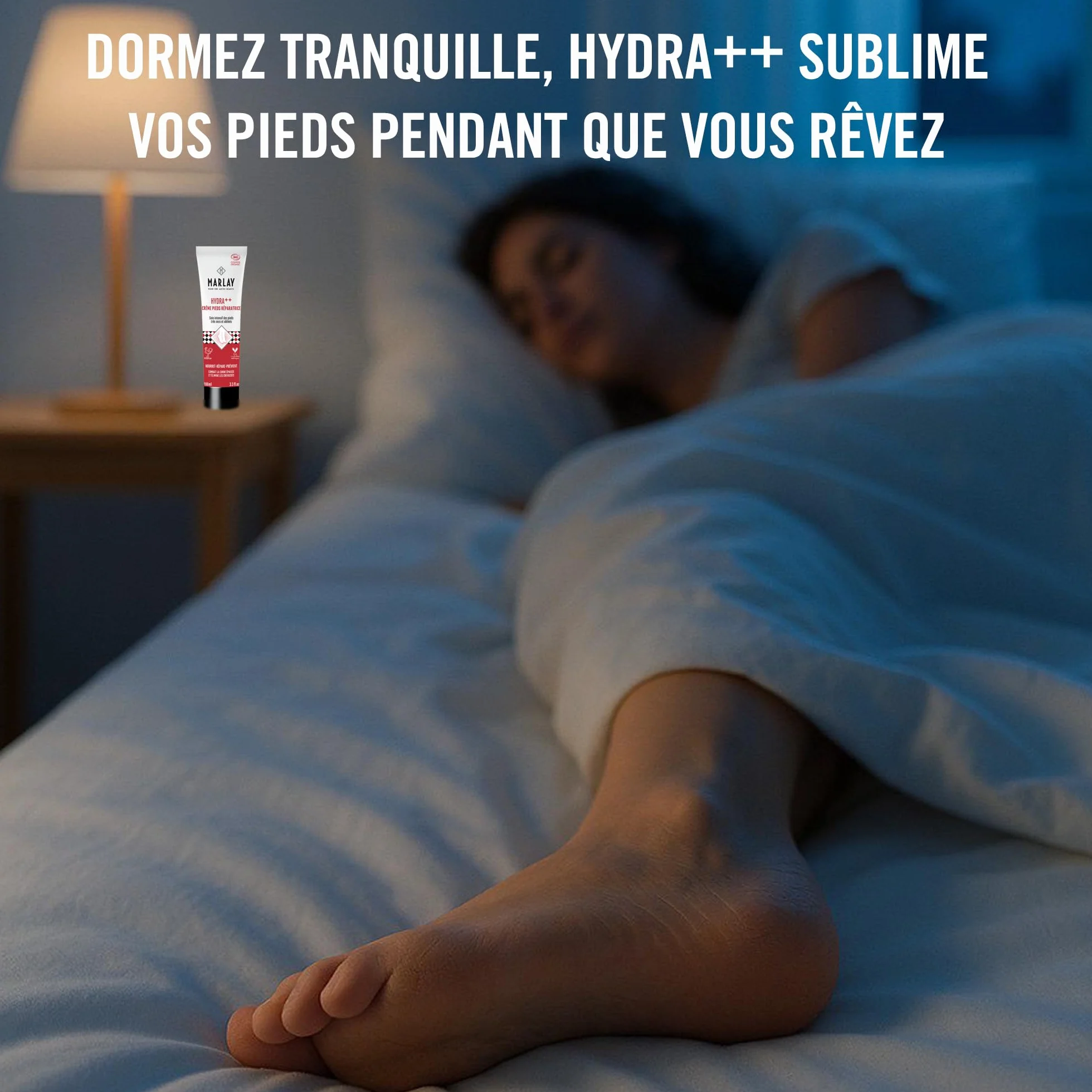 Crème Pieds HYDRA++ Réparation Intense Soin pour Pieds Très Secs Abîmés Fissurés Certifié Bio Cosmos Organic 99% d'Origine Naturelle Made in France 100 ml