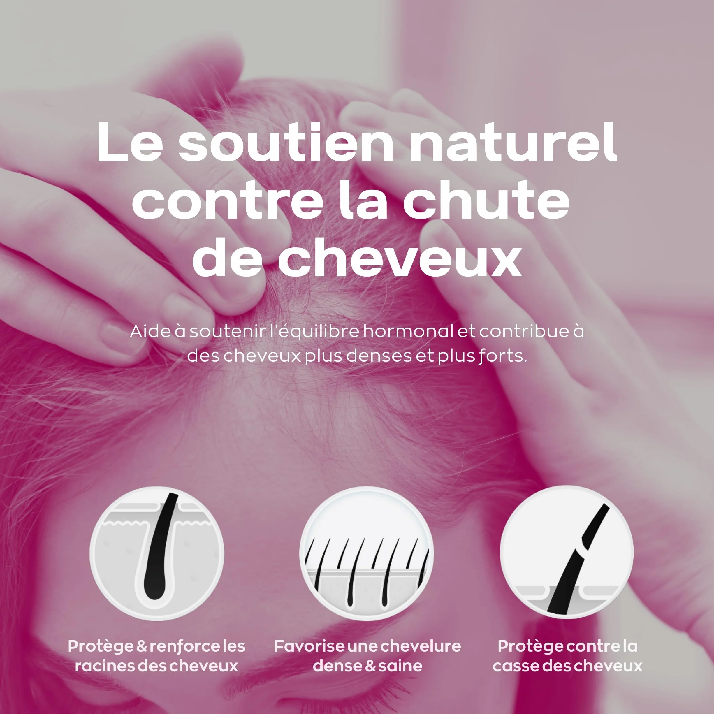Xpecia woman - Formule dht bloquante anti-chute des cheveux pour la croissance des cheveux 60 comprimés