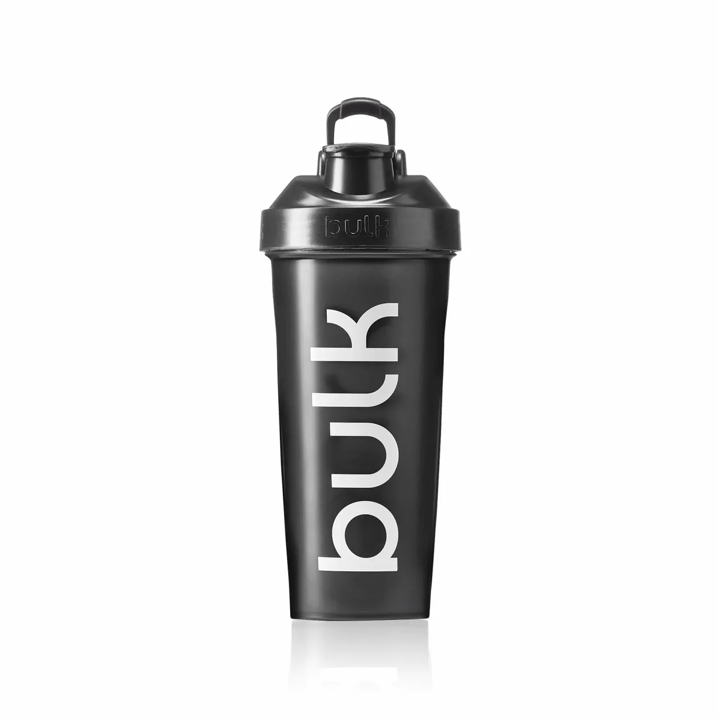Bulk Shaker XL Iconic 1 Litre Noir Metallisé Bouchon à vis antifuite Boule de mélange Sans BPA