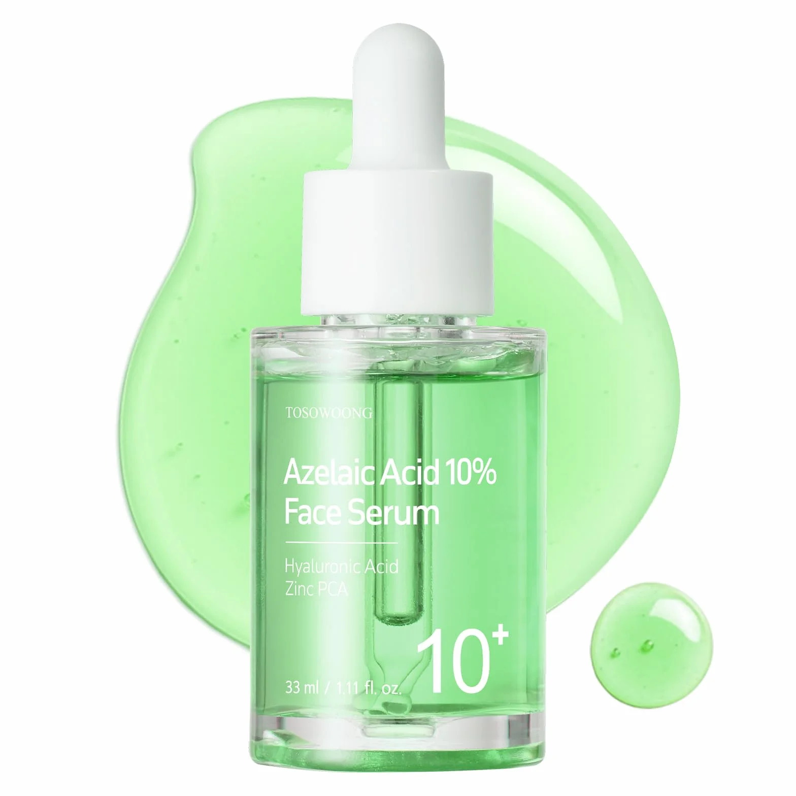 Duo Apaisant & Hydratant : Sérum Visage Acide Azélaïque 10% & Ampoule Real Relief Noni TOSOWOONG pour une Peau Claire et Éclatante