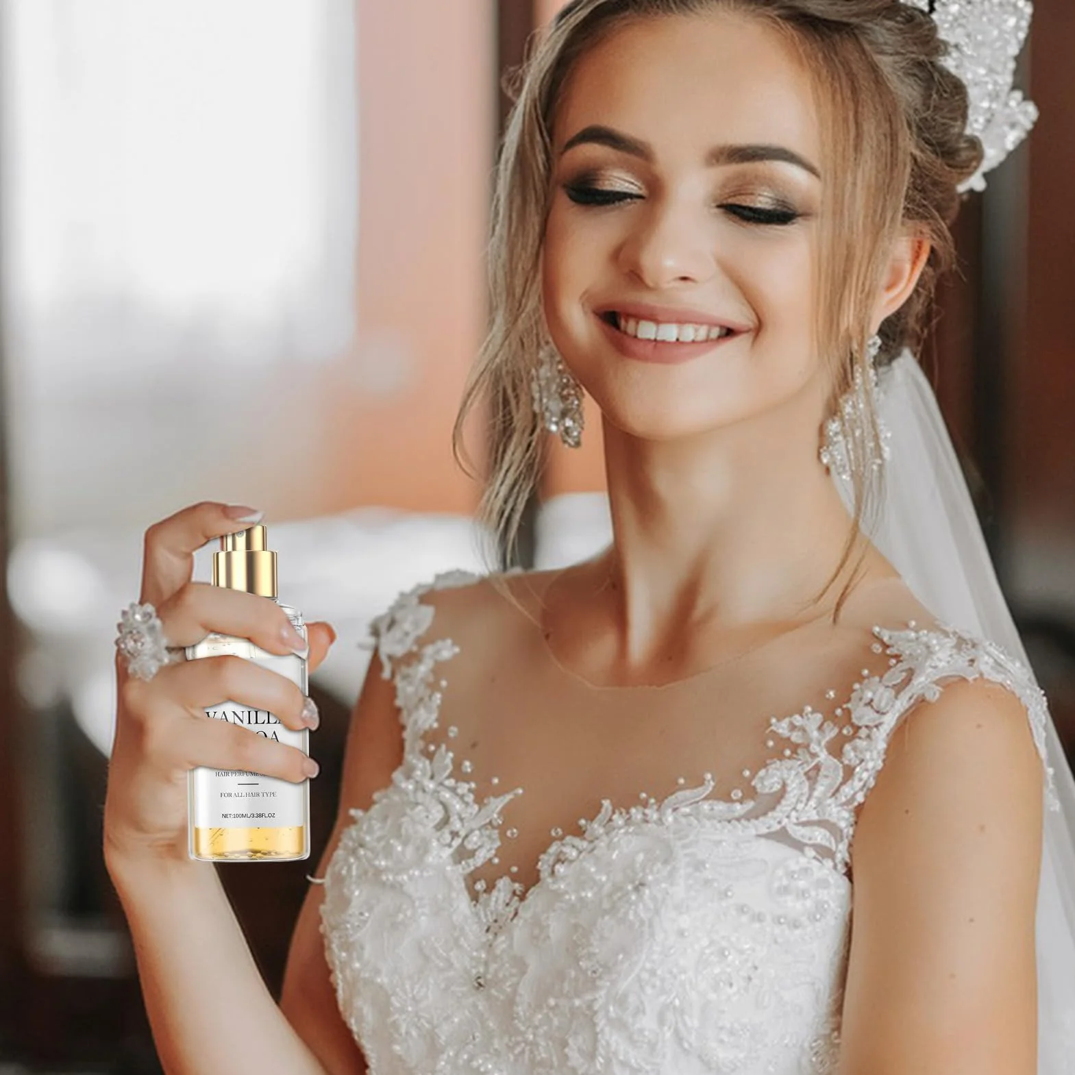 Spray de pour cheveux Brume parfumée nourrissante longue durée femmes