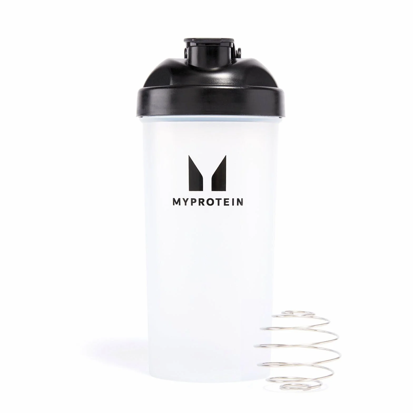 Myprotein Shaker Protéiné 600 ml Transparent/Noir avec bille mélangeuse
