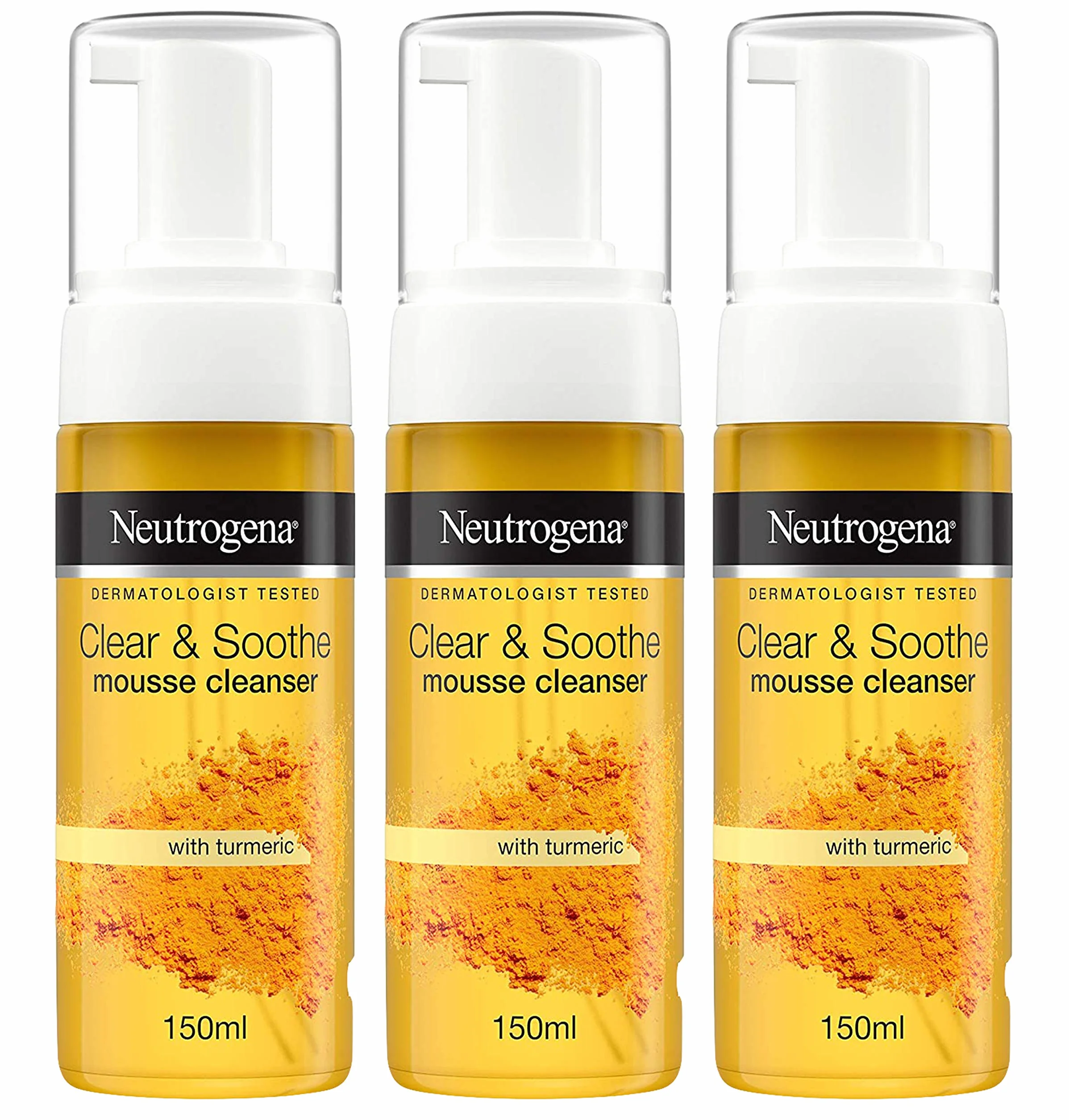 Neutrogena Mousse nettoyante Clear and Soothe - 141,7 g (lot de 3)