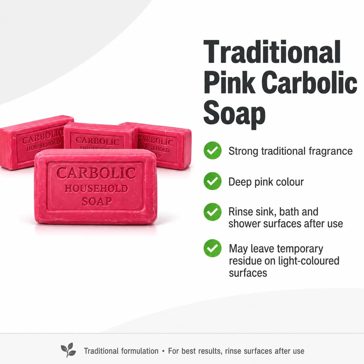 Savon Antibactérien Carbolic 125 g Lot de 6 Barres