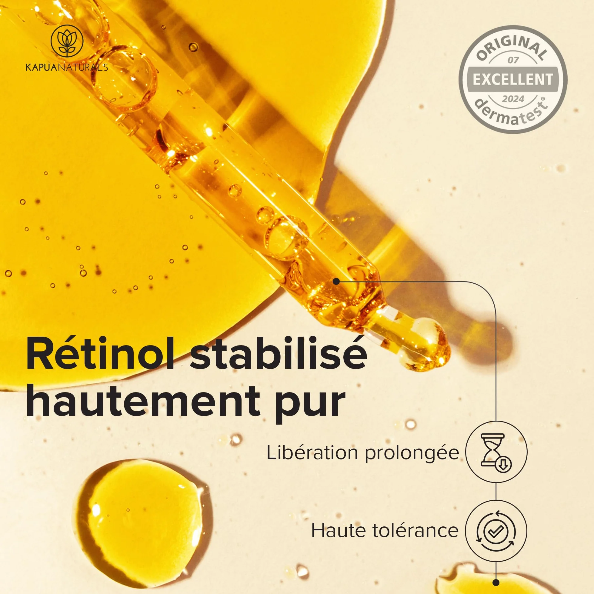 Retinol Serum Visage BIO 100 ml Anti Rides Acide Hyaluronique Vitamine C