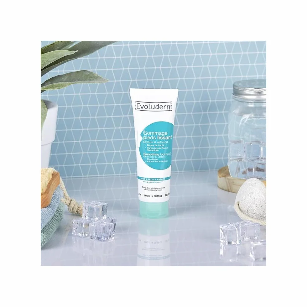 EVOLUDERM Gommage Pieds Lissant 125 ml Végan Fabrication Française