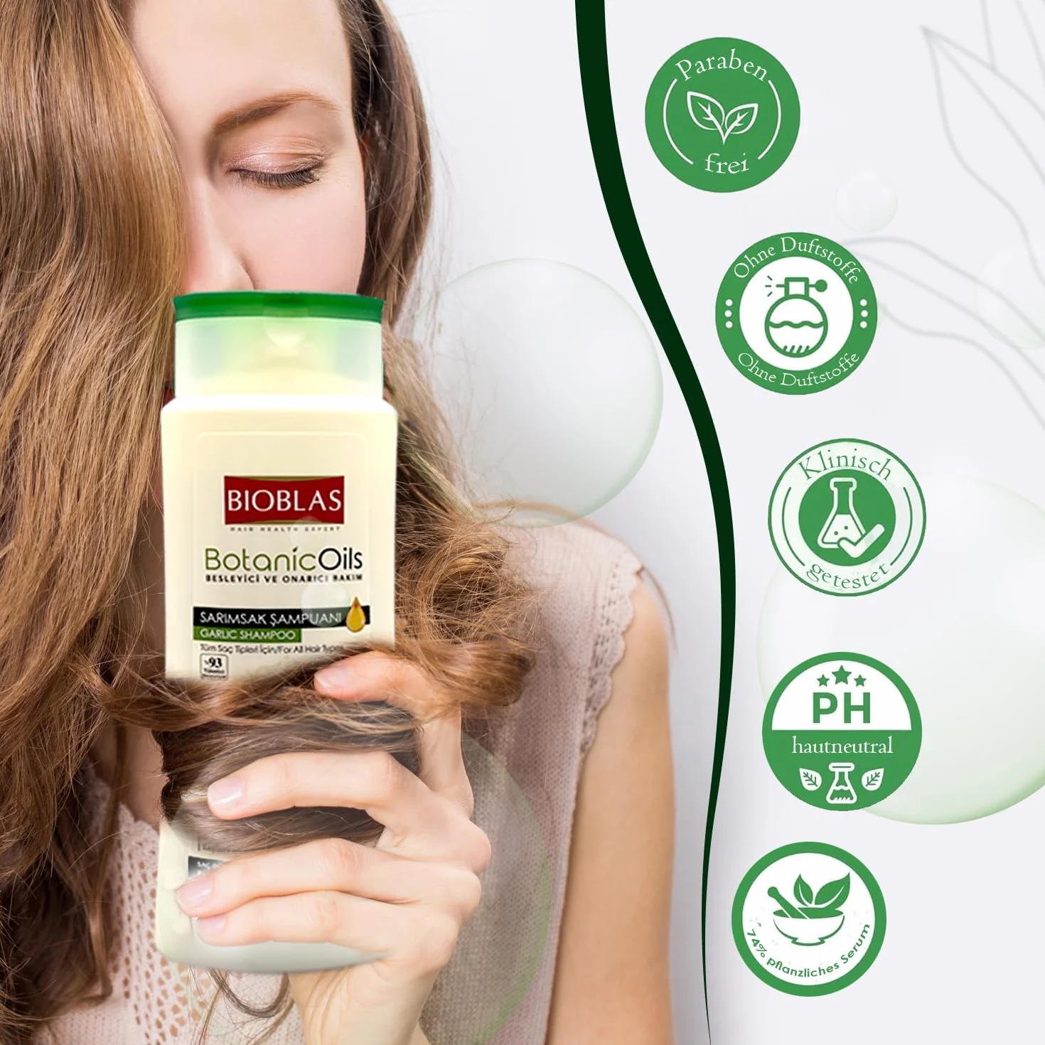Bioblas Shampoing à l'ail noir 1000 ml + 500 ml