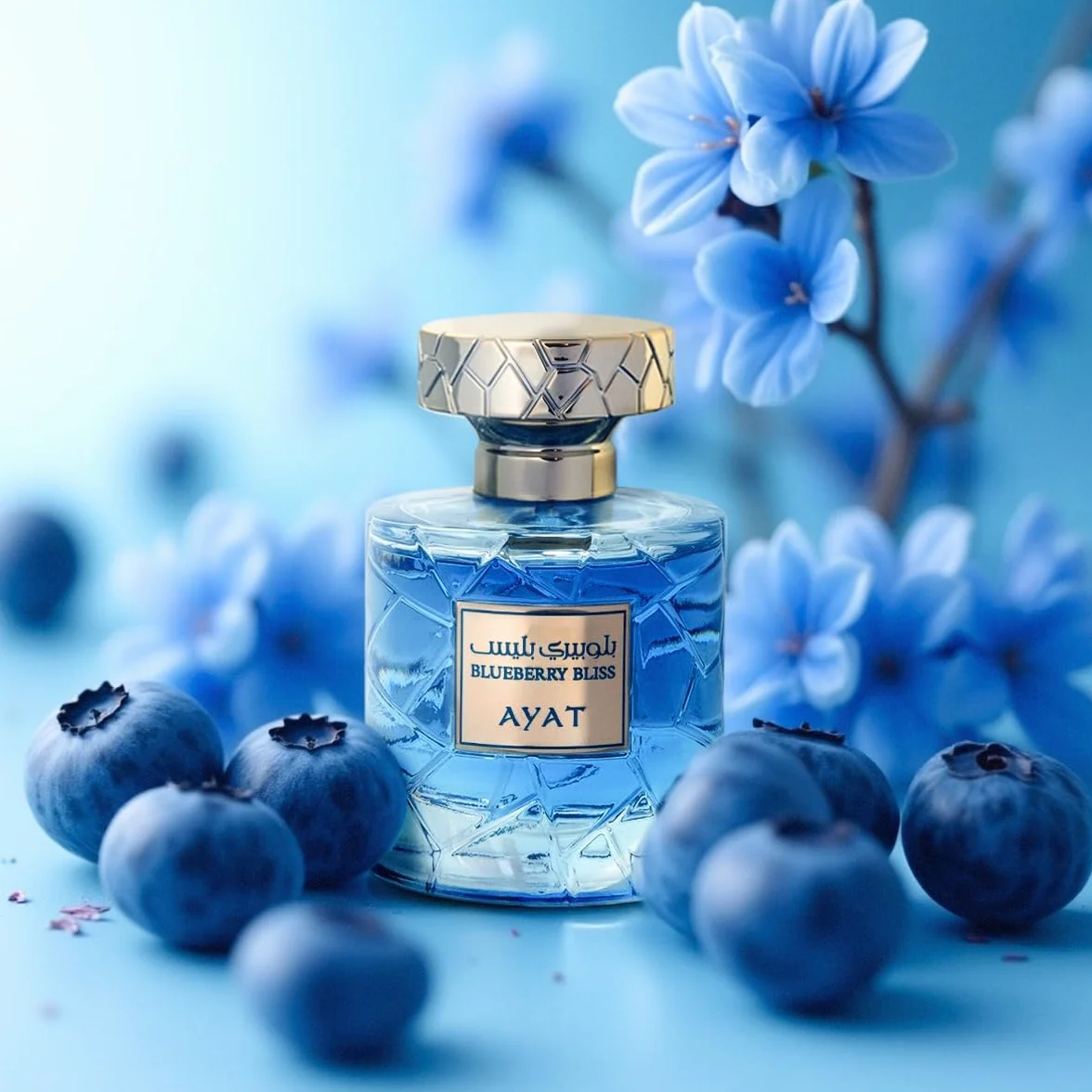 AYAT PERFUMES - Eau de Parfum Blueberry Bliss 100ml – Parfum Mixte Fruité & Musqué – Framboise, Fraise & Patchouli – Longue Tenue – Parfum de Dubaï