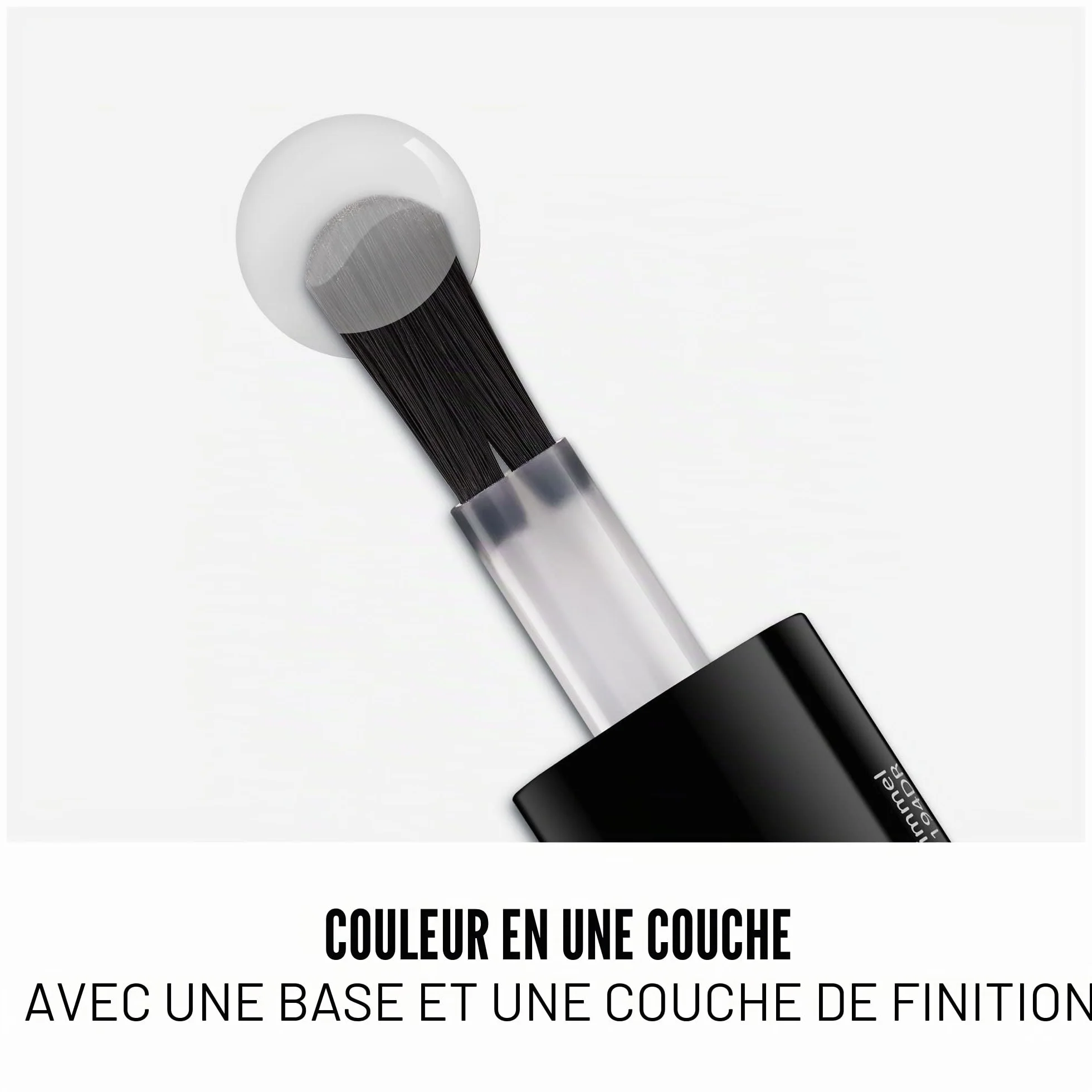 Rimmel 60 Seconds Super Shine Vernis à Ongles Shades of Black 900 Rita'S Black 8ml
