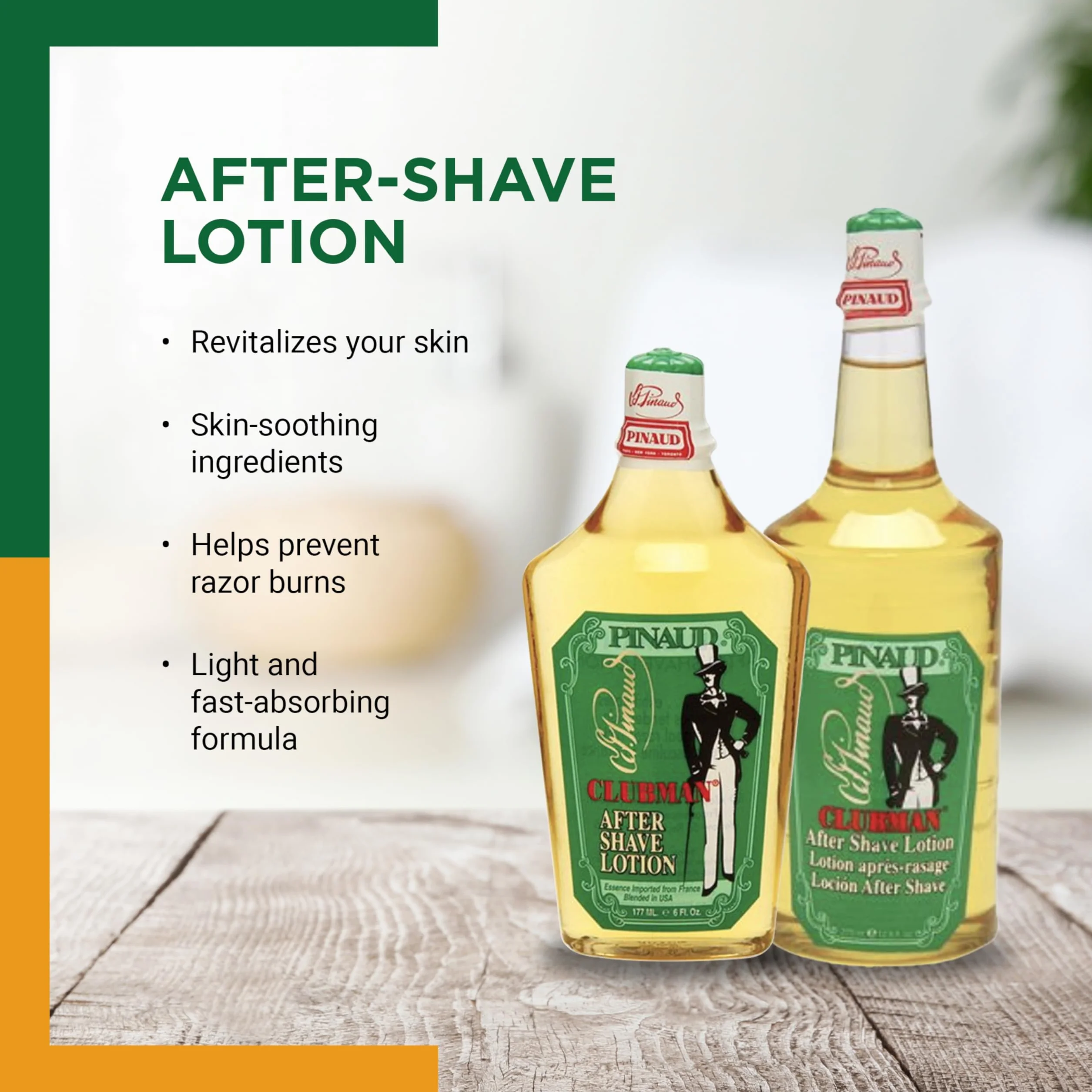 Pinaud Clubman Grand flacon de lotion après rasage 370 ml