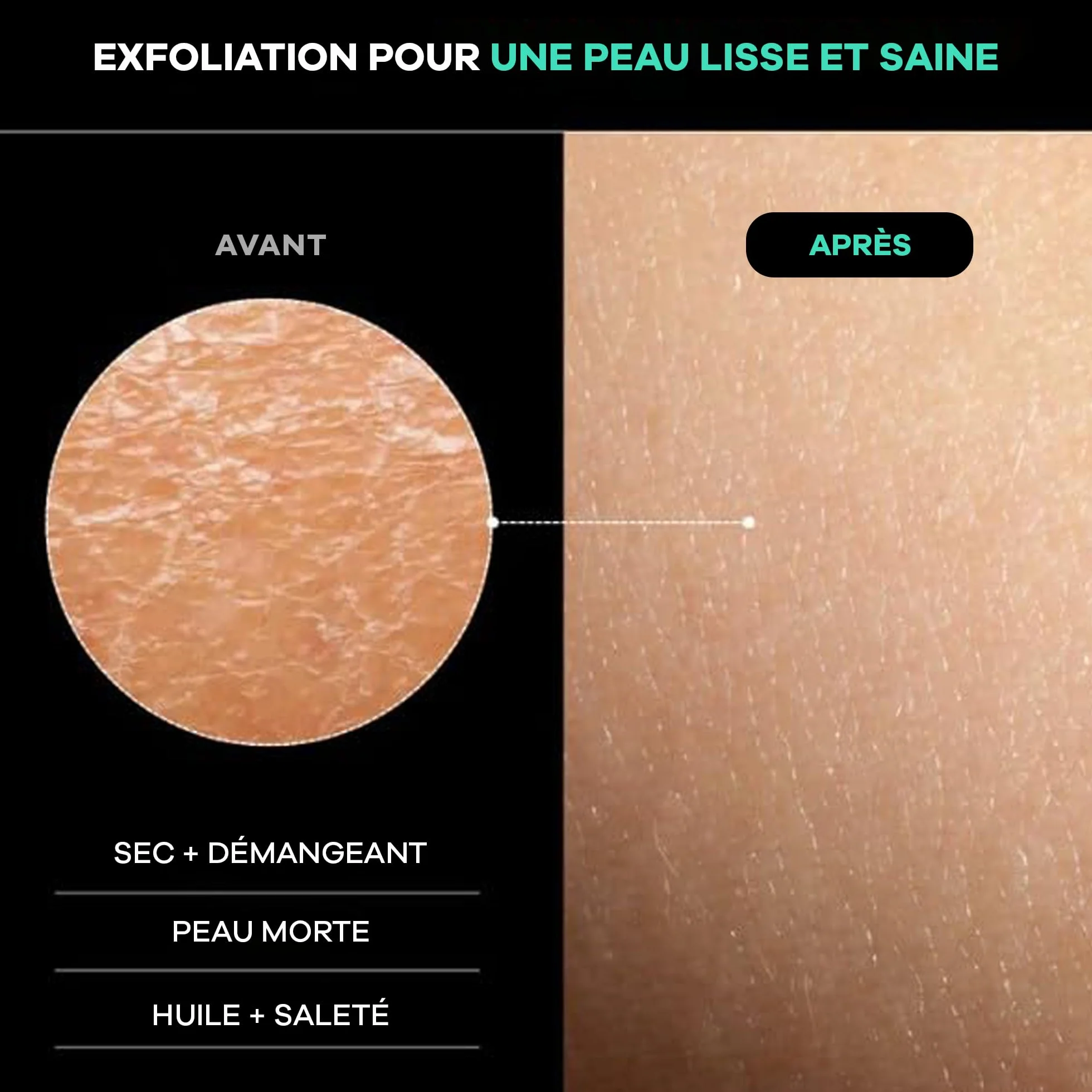 Dermasuri Serviette Exfoliante Douche Dos 68 cm x 20 cm