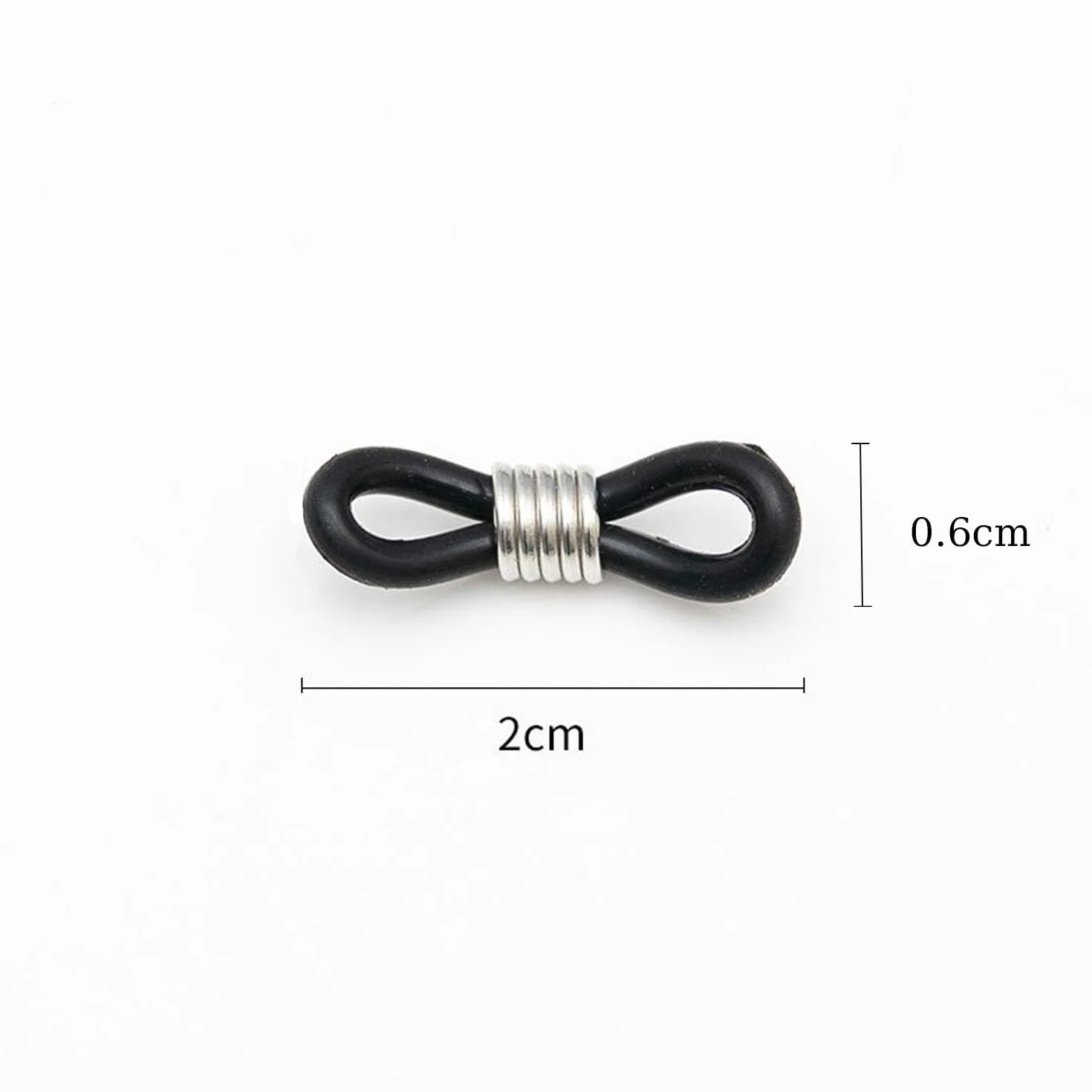 Boucle Attache en Caoutchouc Réglable Universel pour Lunettes, 40 Pièces